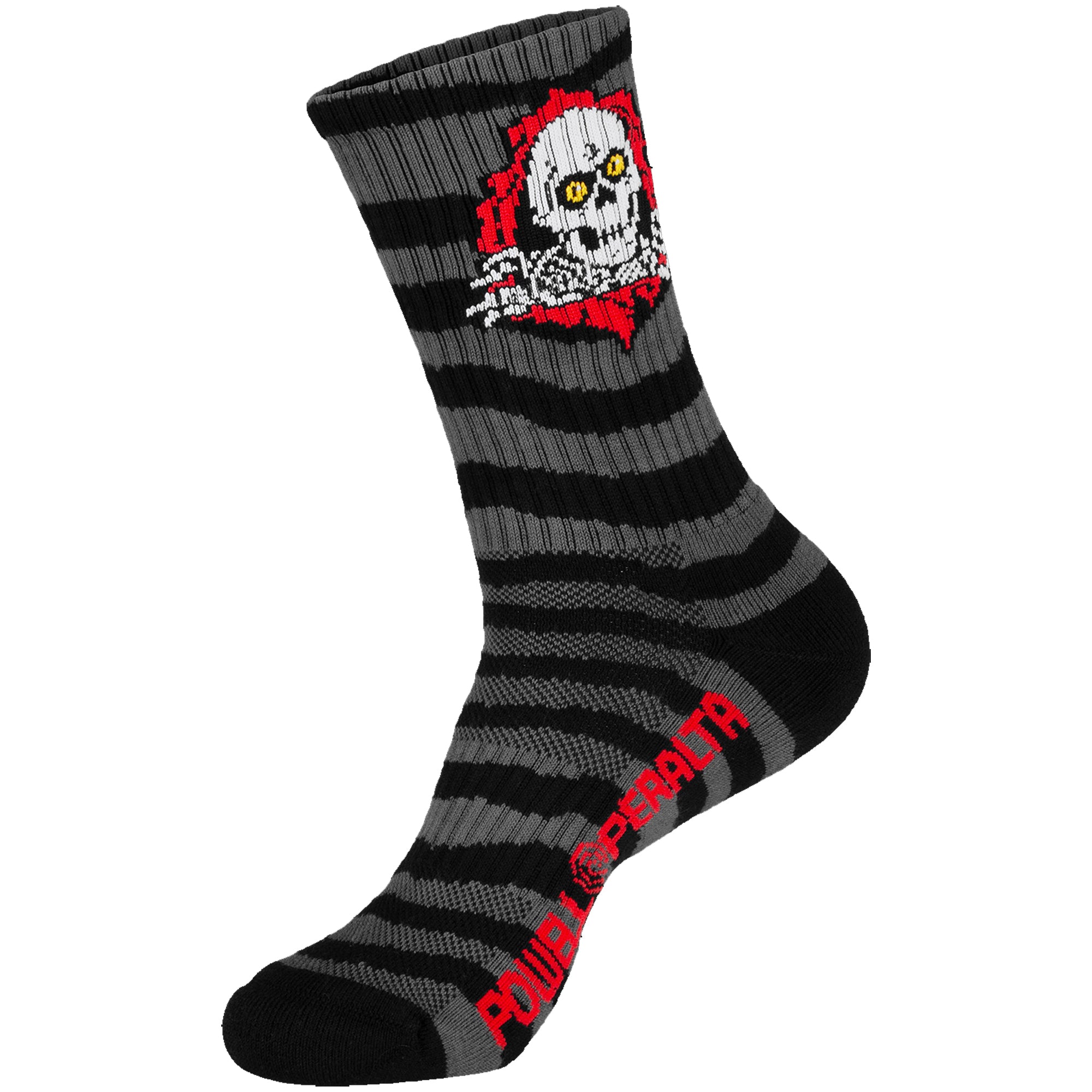 Powell Peralta Ripper Stripes Socks Charcoal/Black