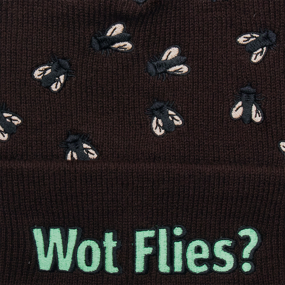 Pass~Port Wot Flies Beanie Distressed Black