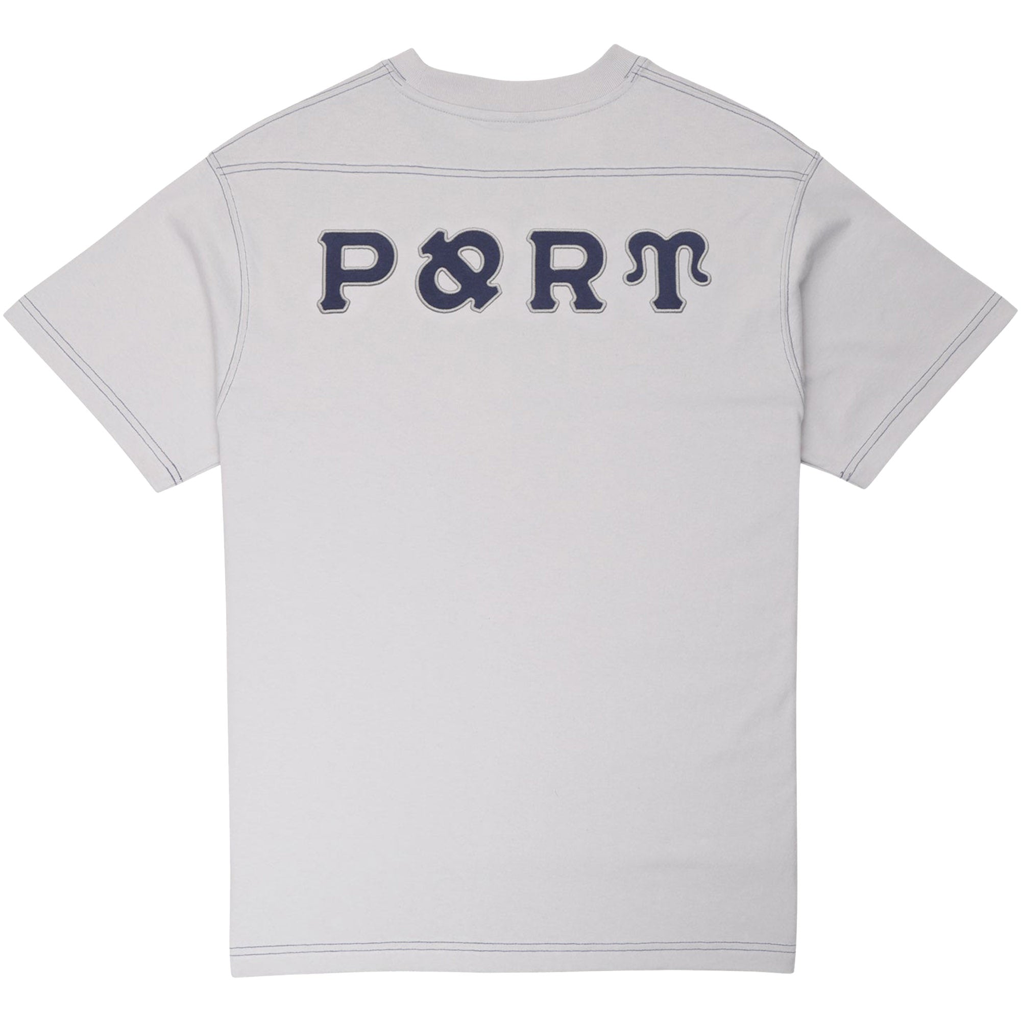 Pass~Port Letterhead Panel Tee Oyster Grey