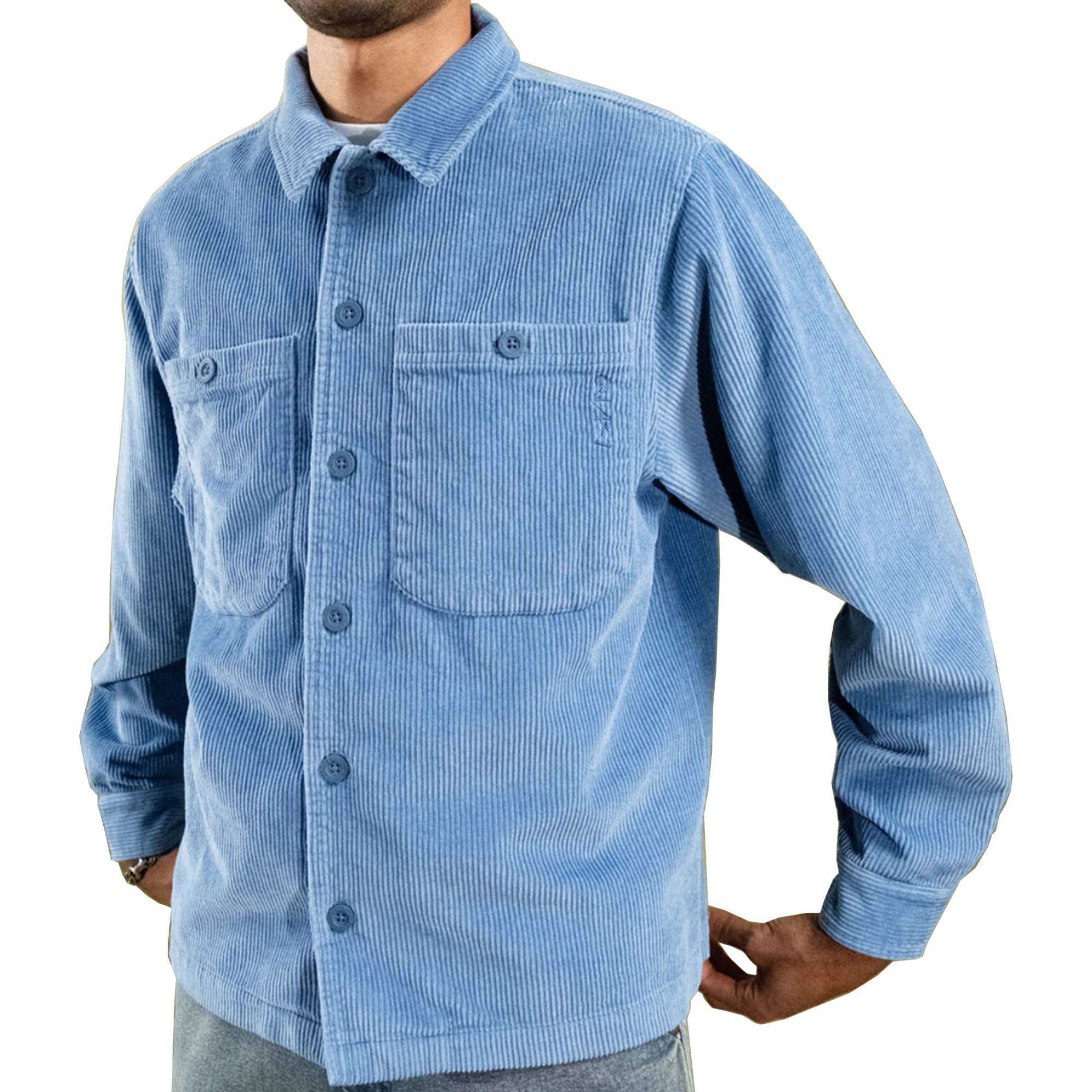 Quasi Montauk Long Sleeve Button Up Shirt Ocean