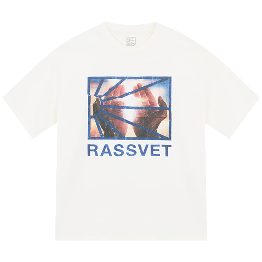 Rassvet Hands Logo Tee Off White