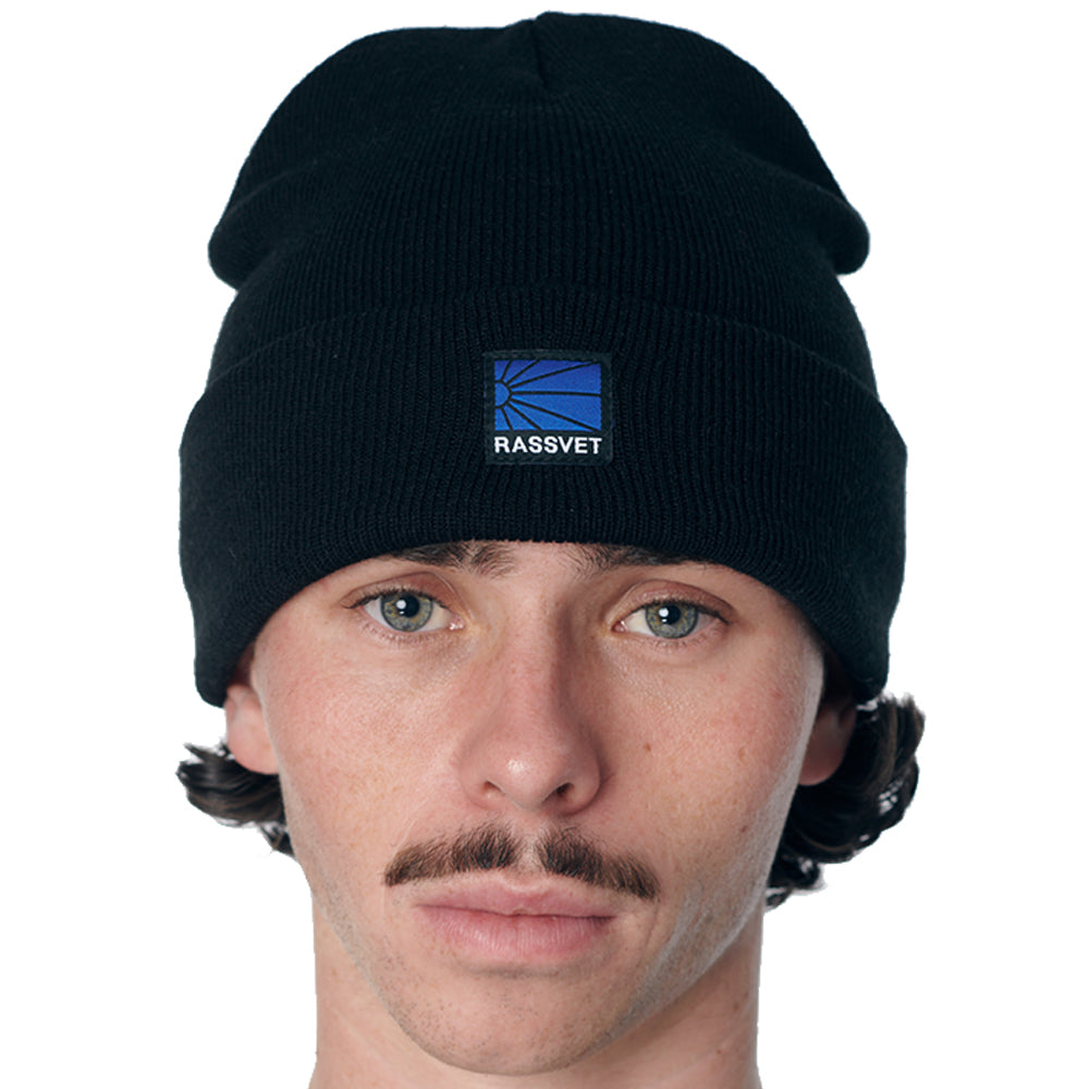 Rassvet Logo Beanie Knit Black
