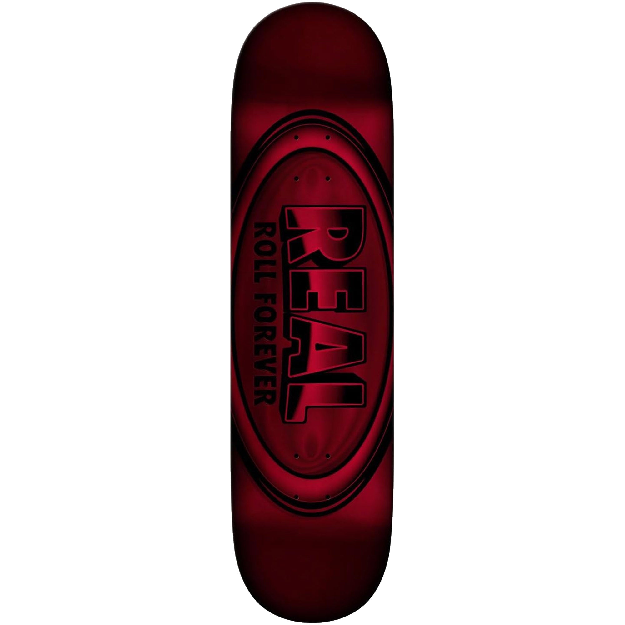 Real Dbx Oval Red Foil Skateboard Deck 8.38"