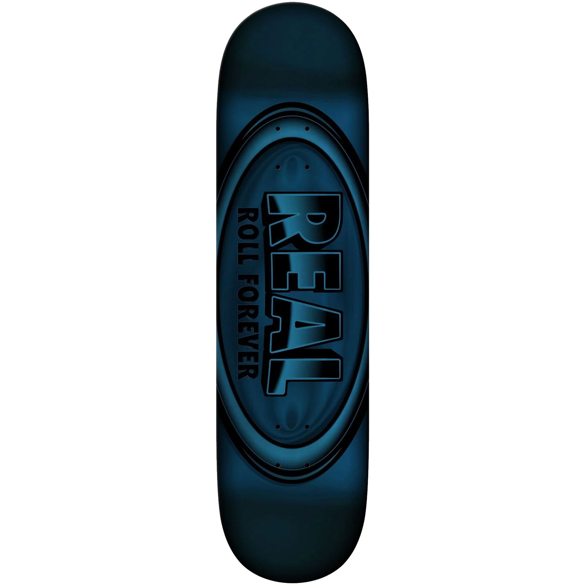 Real Dbx Oval Blue Foil Skateboard Deck 8.5"