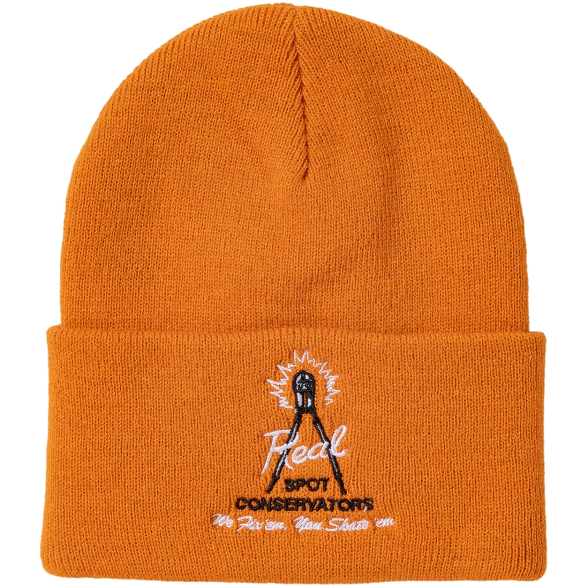 Real Spot Conservators Cuff Beanie Orange