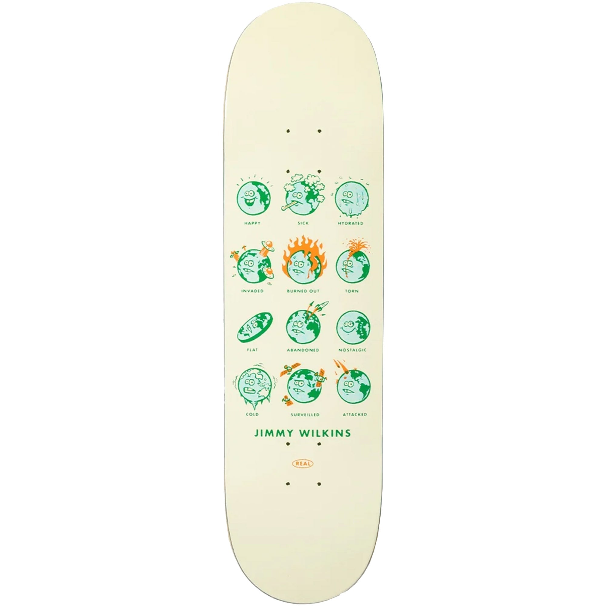 Real Jimmy Wilkins How Are You Skateboard Deck 8.5"