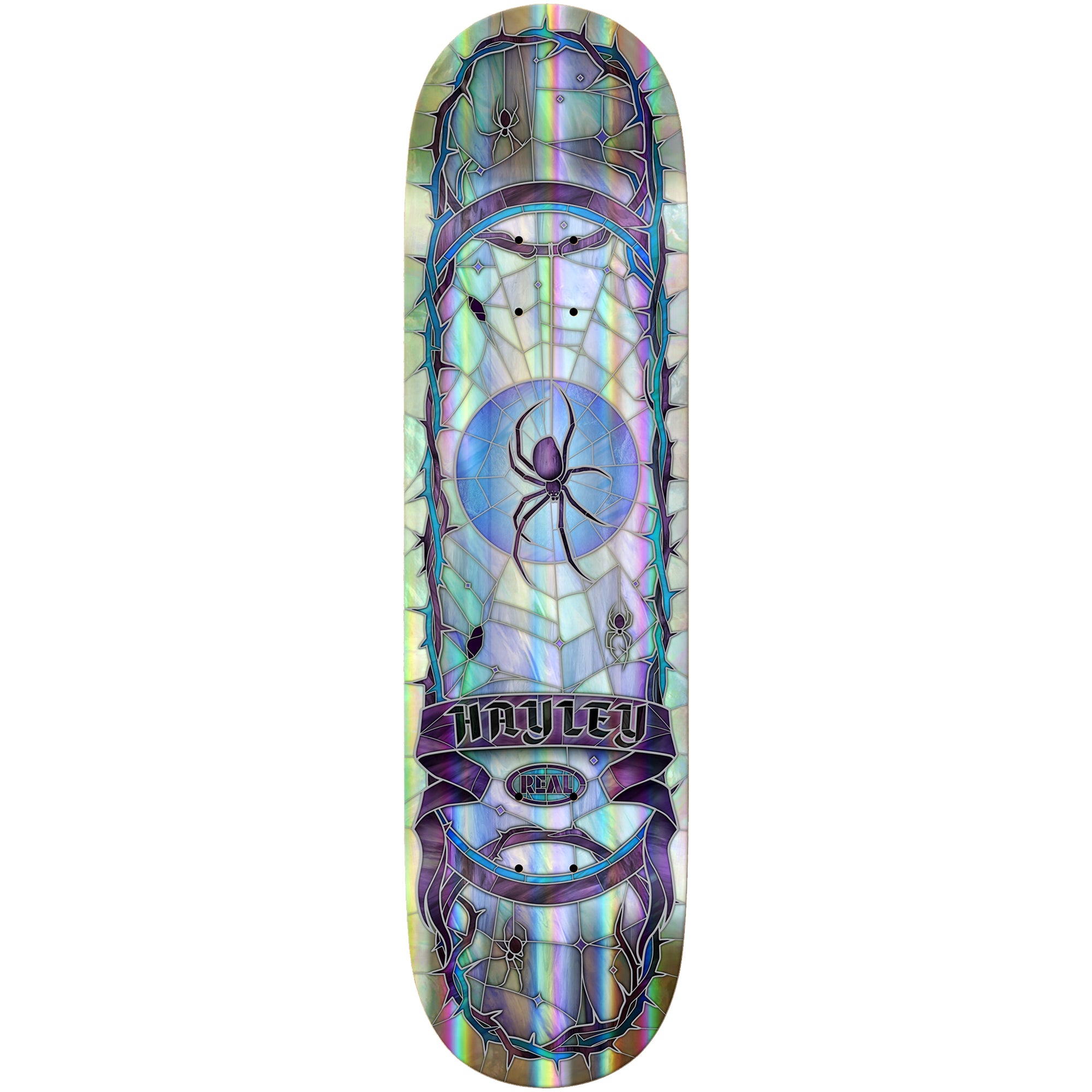 Real Hayley Wilson Rainbow Holo Cathedral True Fit Skateboard Deck 8.06"