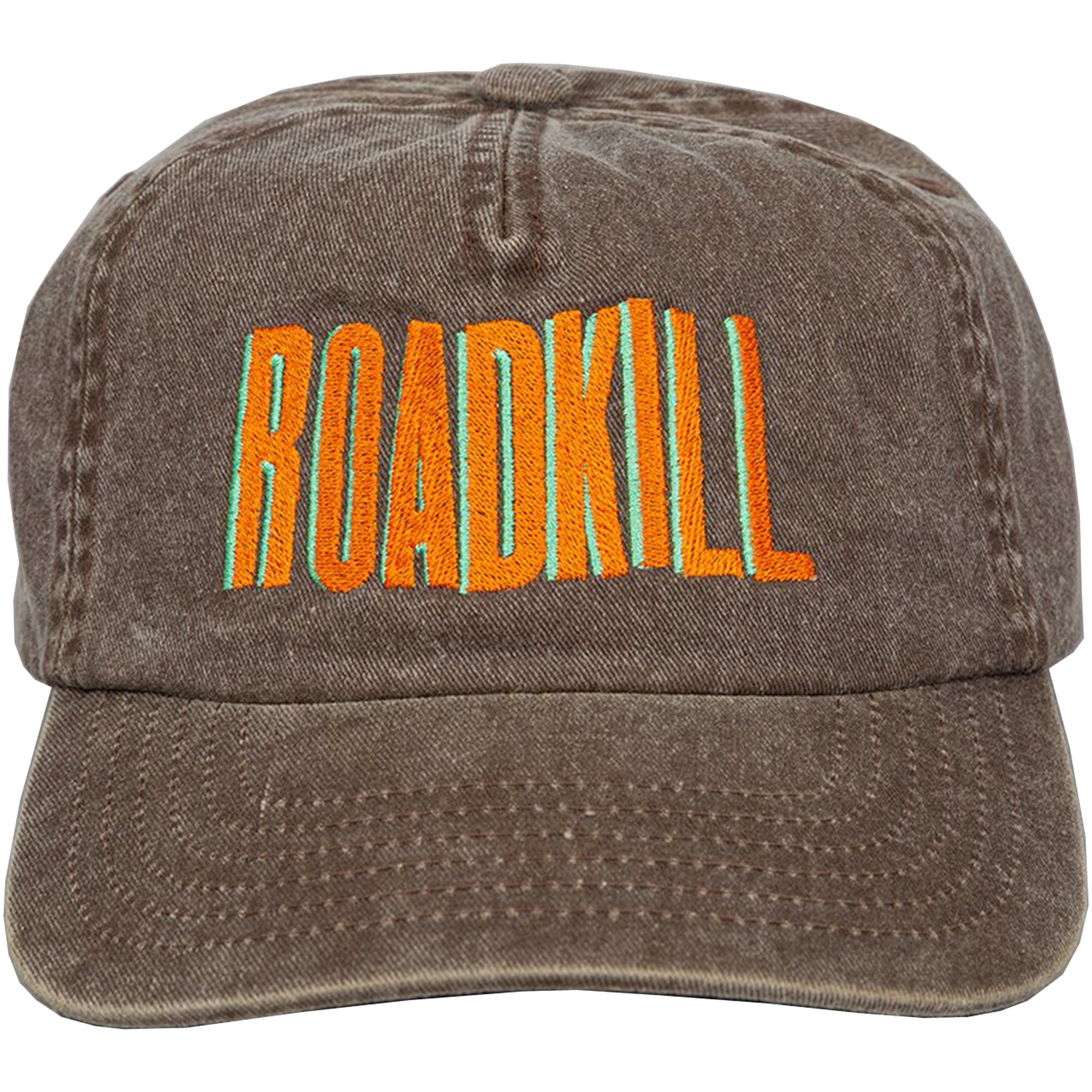 Roadkill Embroidered 5 Panel Cap Vintage Grey