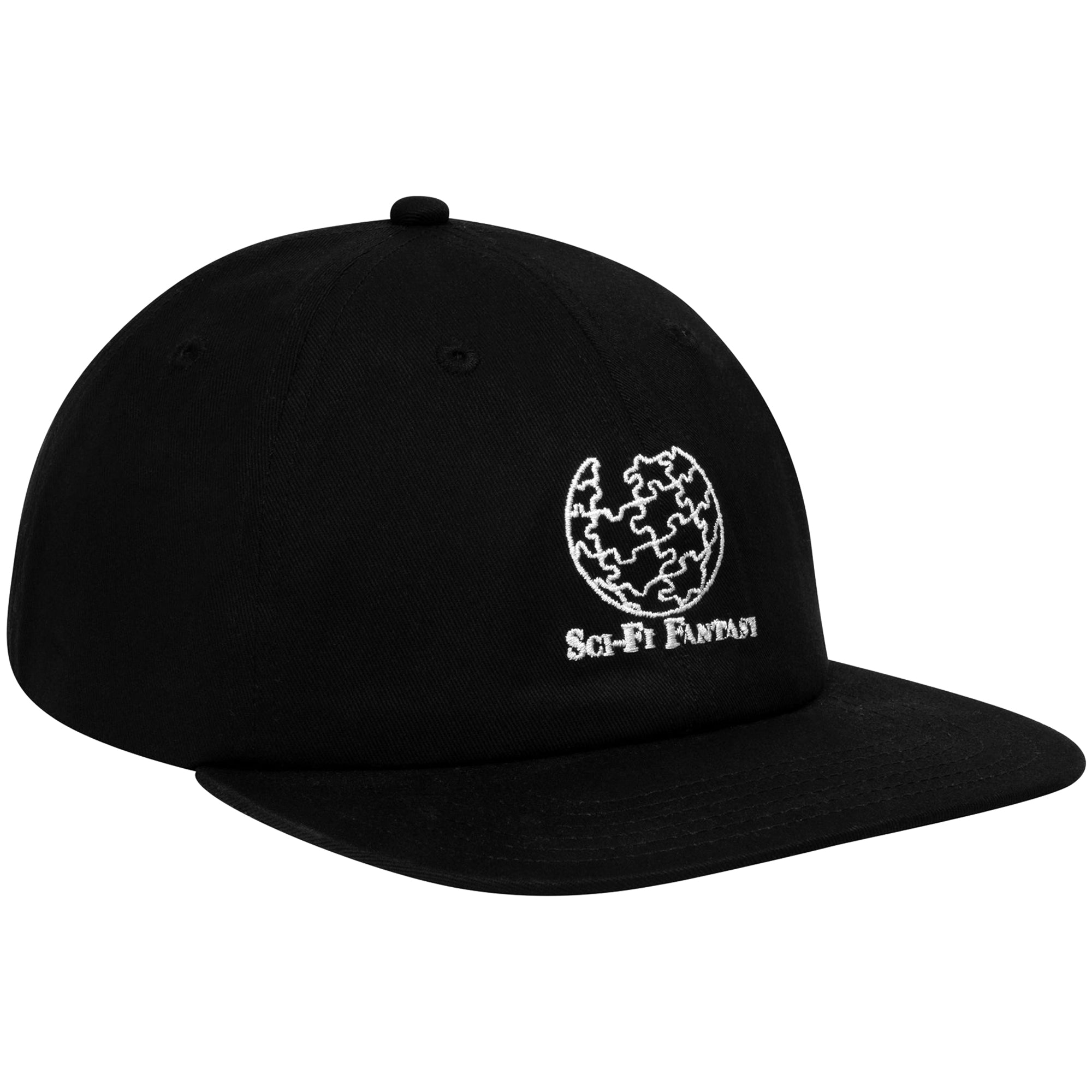 Sci-Fi Fantasy Puzzle Globe Hat Black