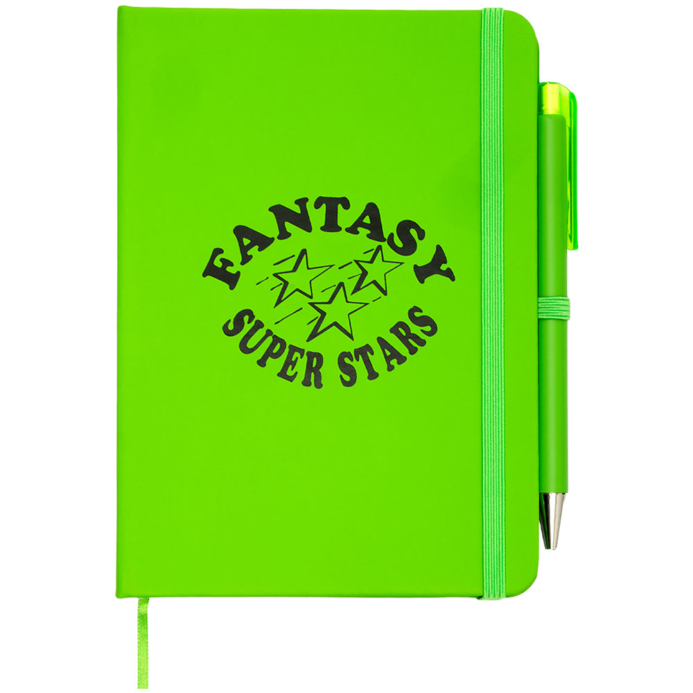 Sci-Fi Fantasy Notebook & Pen Lime