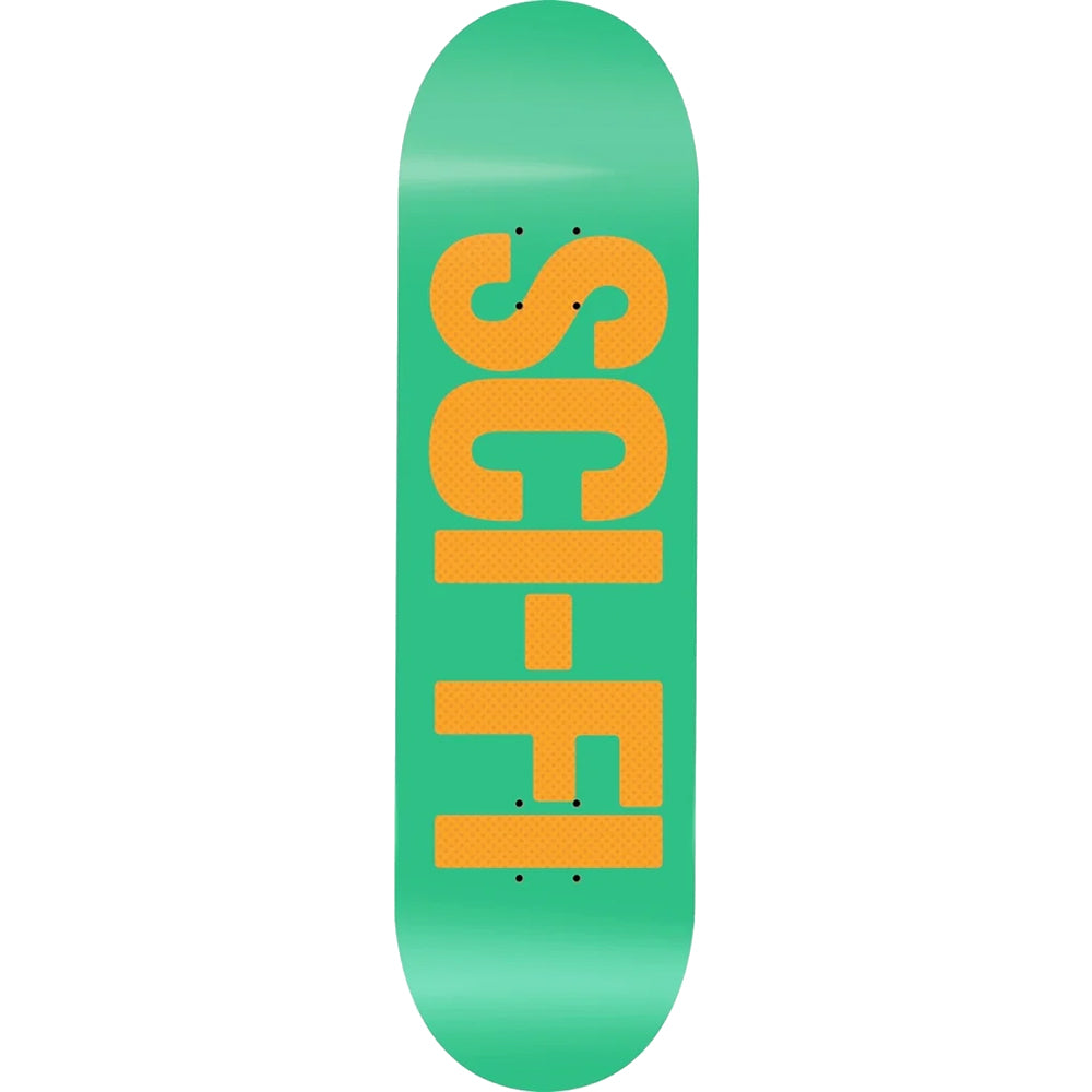 Sci-Fi Fantasy High Gloss Big Logo Skateboard Deck 8.25" Green