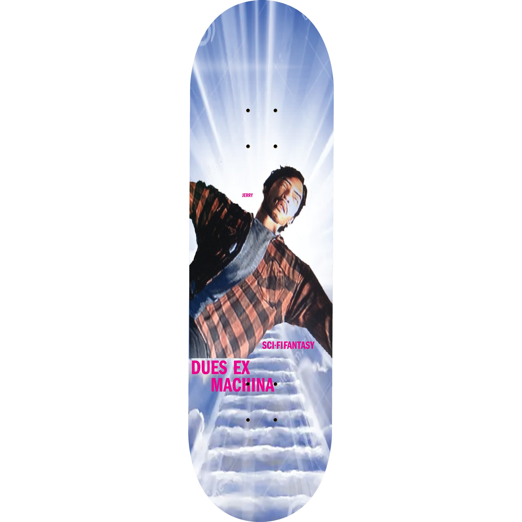 Sci-Fi Fantasy Jerry Hsu Dues Ex Machina Skateboard Deck 8.25"