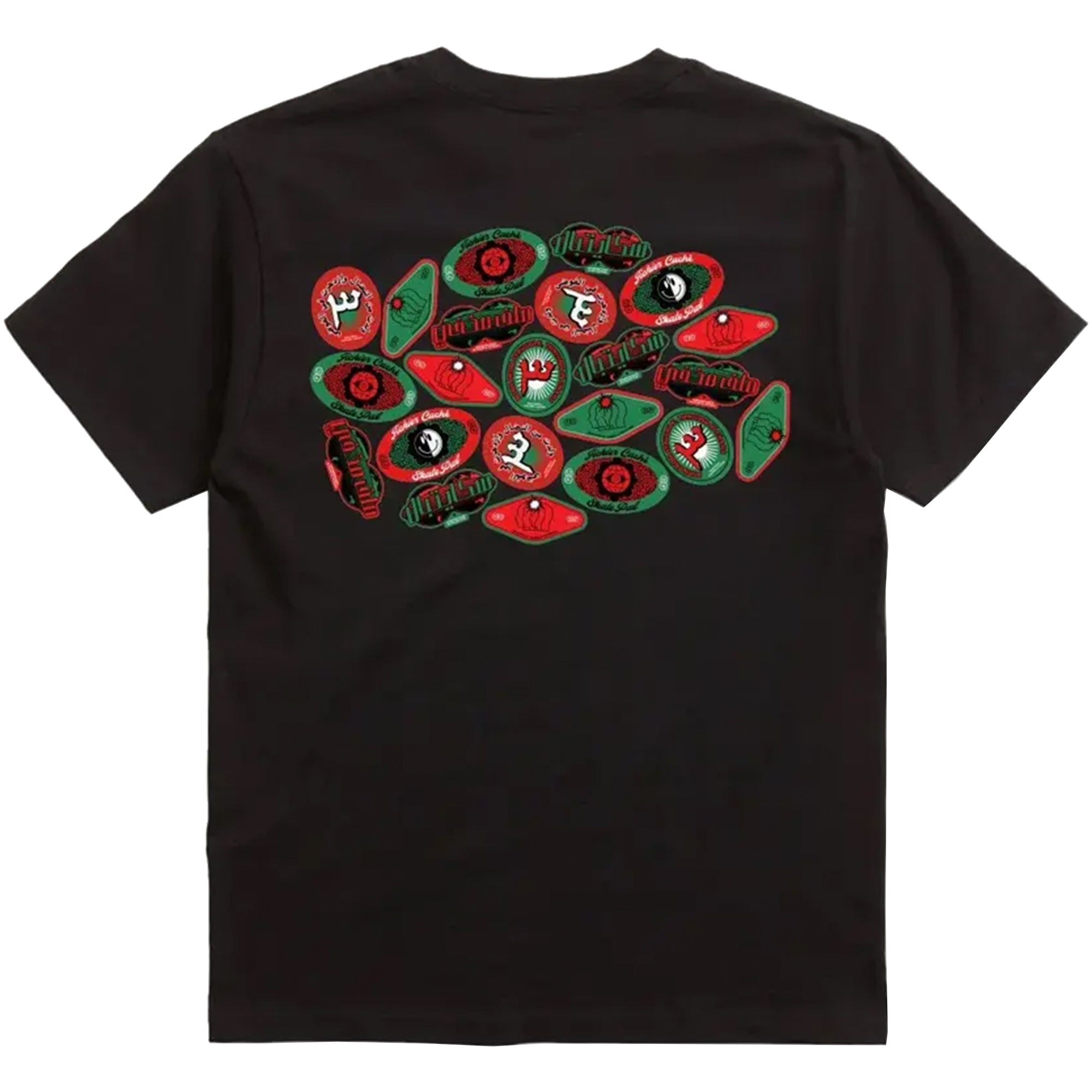 SkatePal x Fichier Caché Fruit Sticker Tee Black