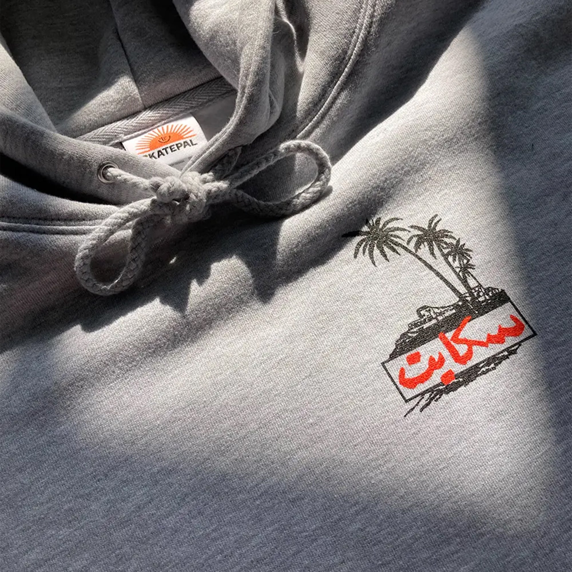 SkatePal Palms Hoodie Grey