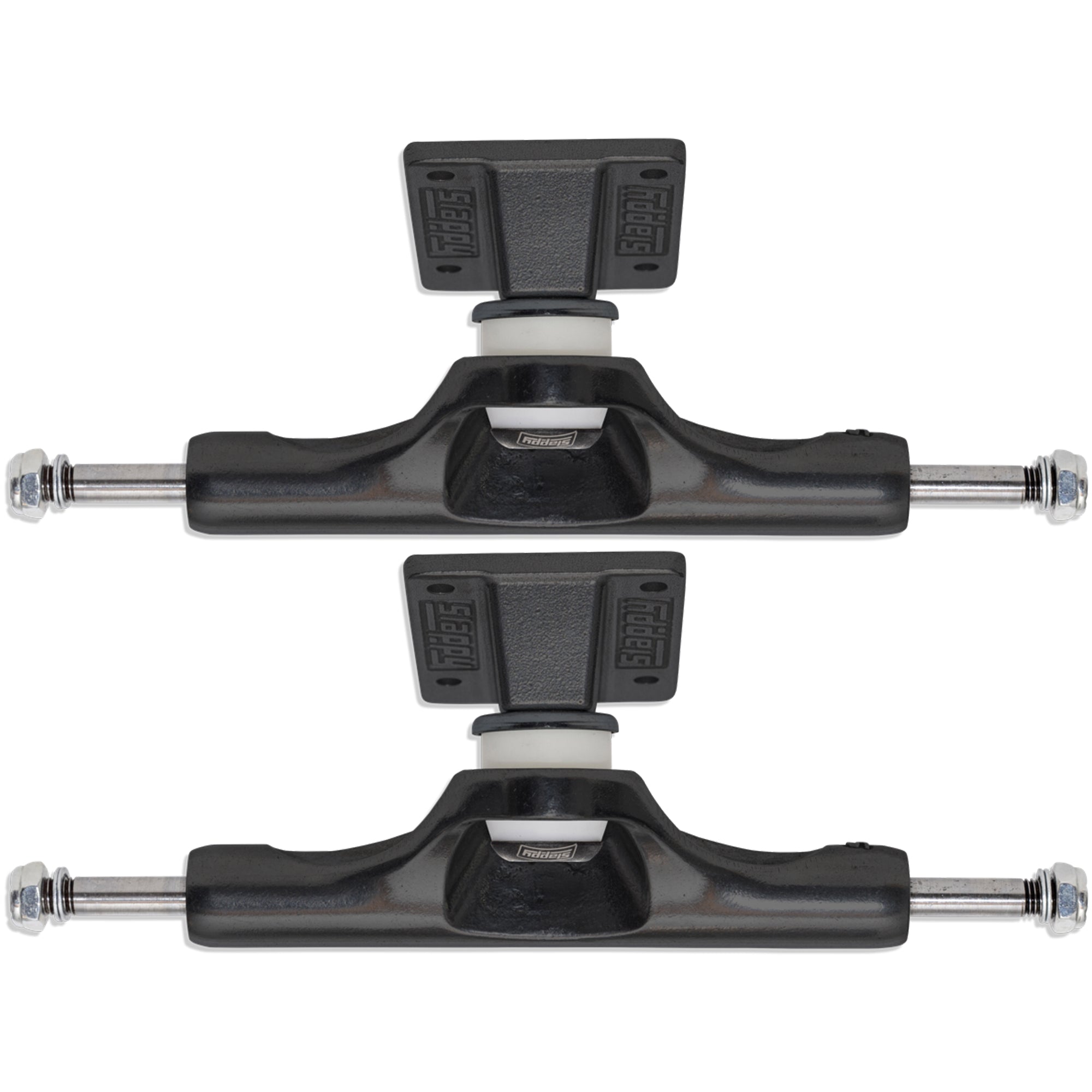 Slappy ST1 Inverted Hollow Lights/Ultra Low Kingpin Skateboard Trucks Matte Black/Black Gold 8.25"