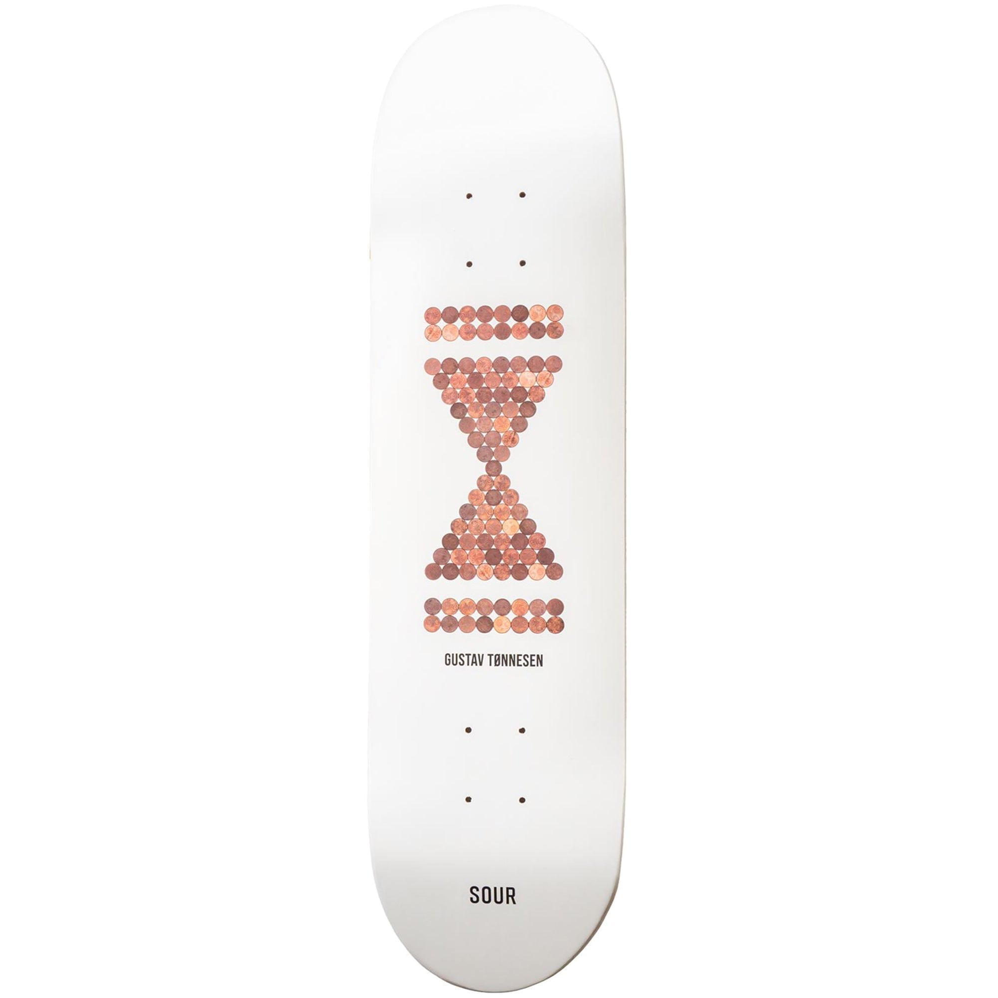 スケートボード SOUR Gustav Coins Deck 8.0 Sour Gustav Tønnesen Coins Skateboard Deck 8