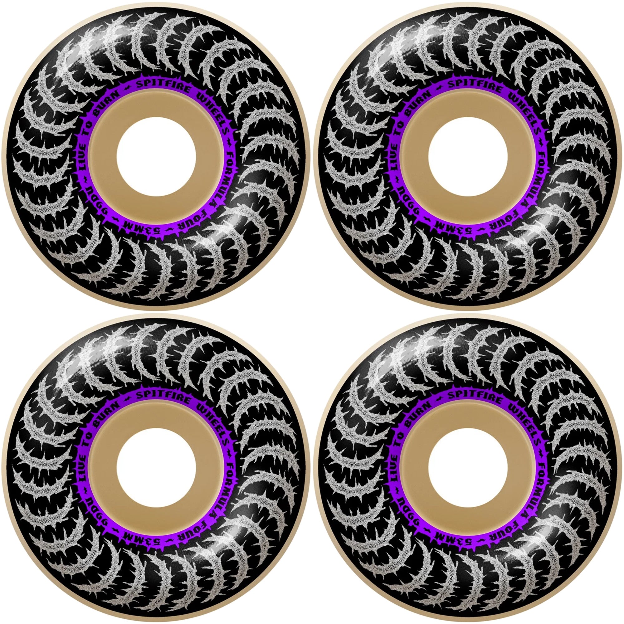 Spitfire F4 99 Deathmask II Classic Natural Skateboard Wheels 53mm