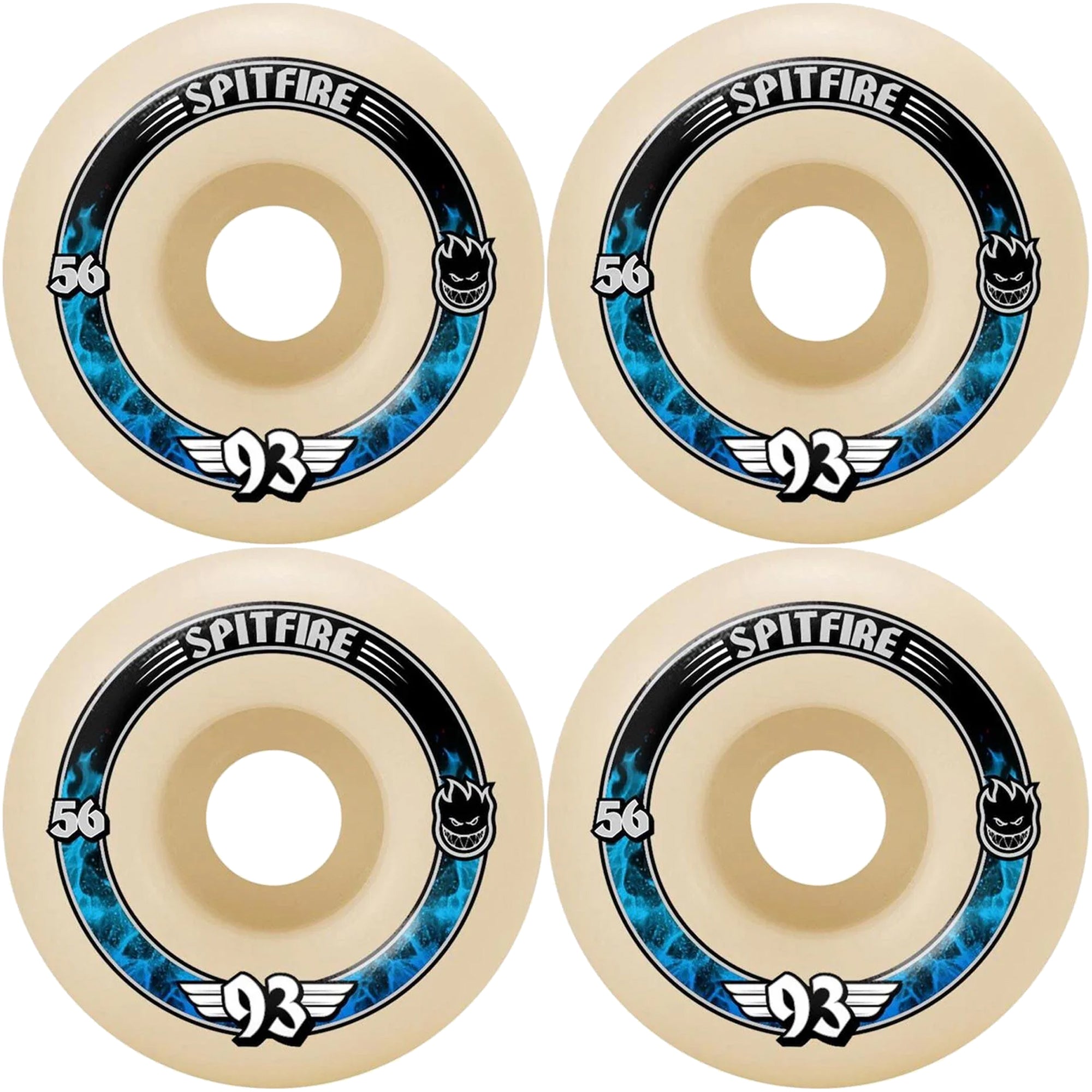 Spitfire Formula Four 93 Radials Skateboard Wheels 56mm