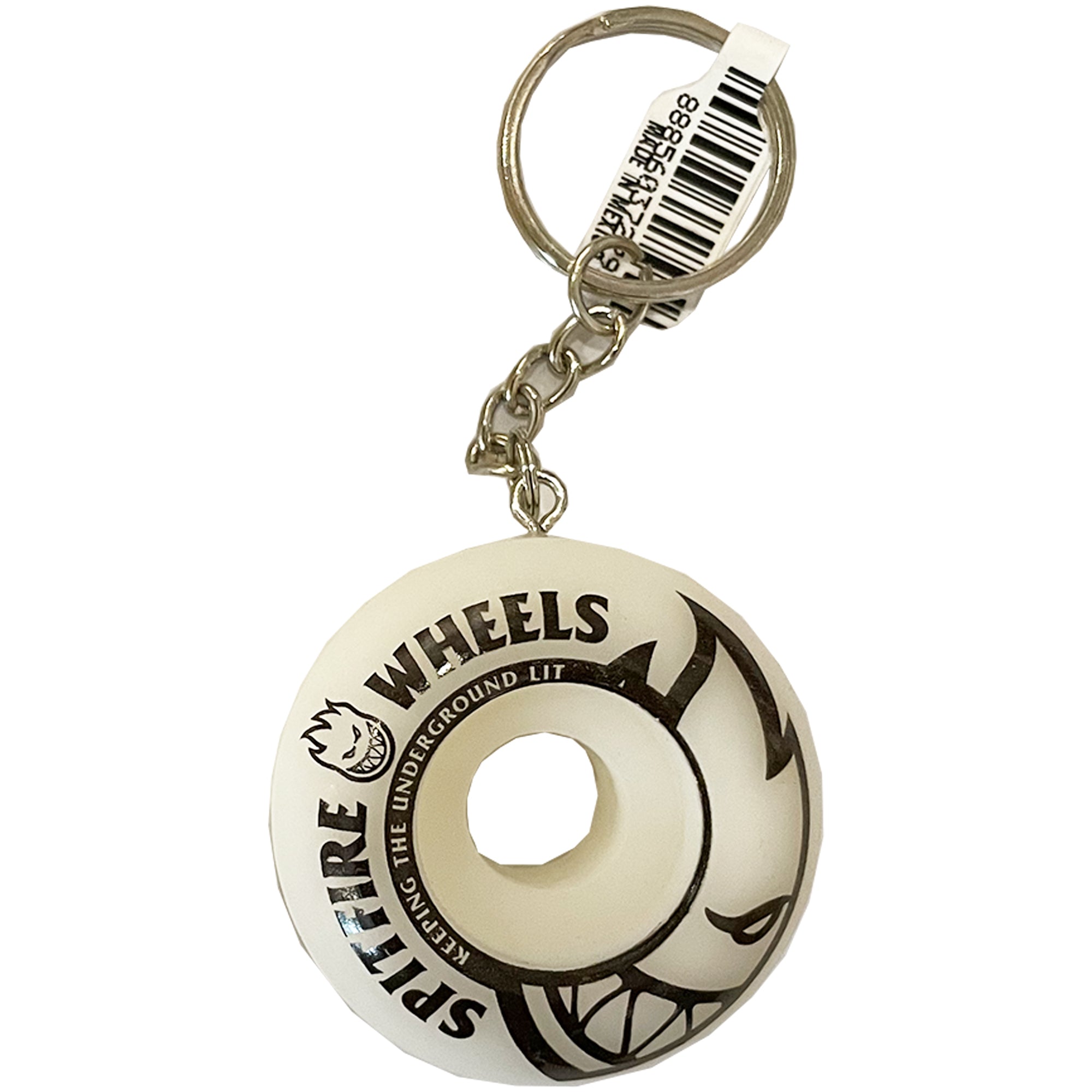 Spitfire Keychain Natural Wheels