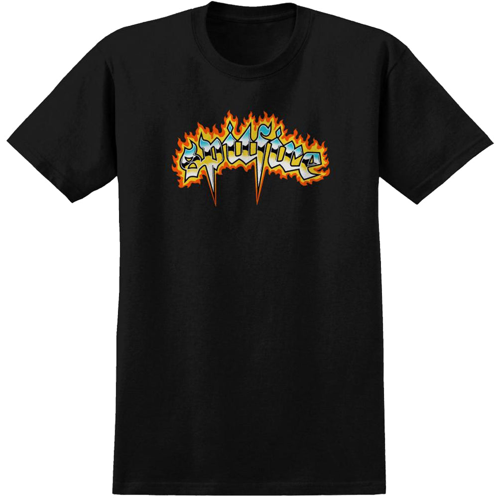 Spitfire Chrome Venom T Shirt Black