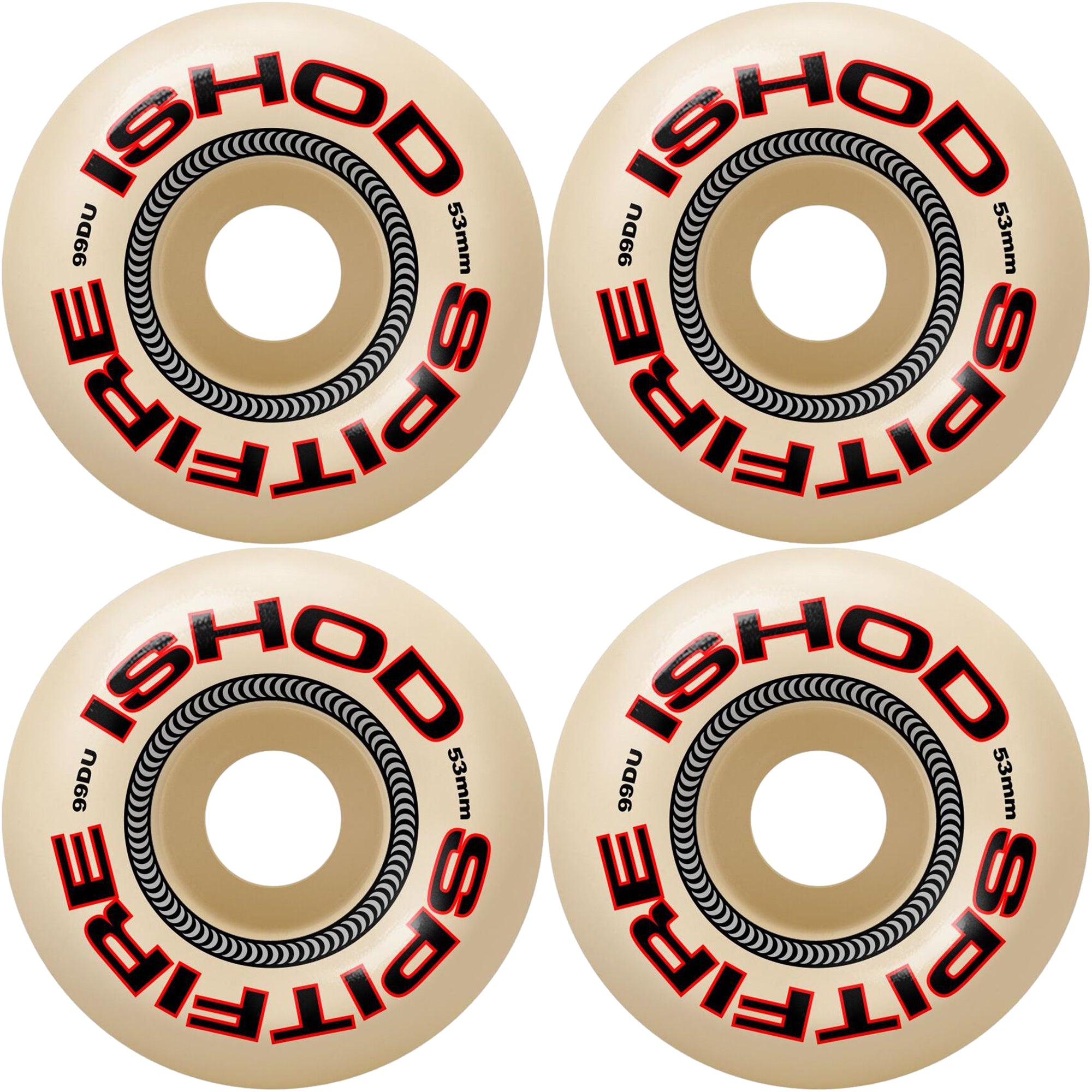 Spitfire Formula Four Ishod Wair Lock In Classic 99DU wheels 53mm