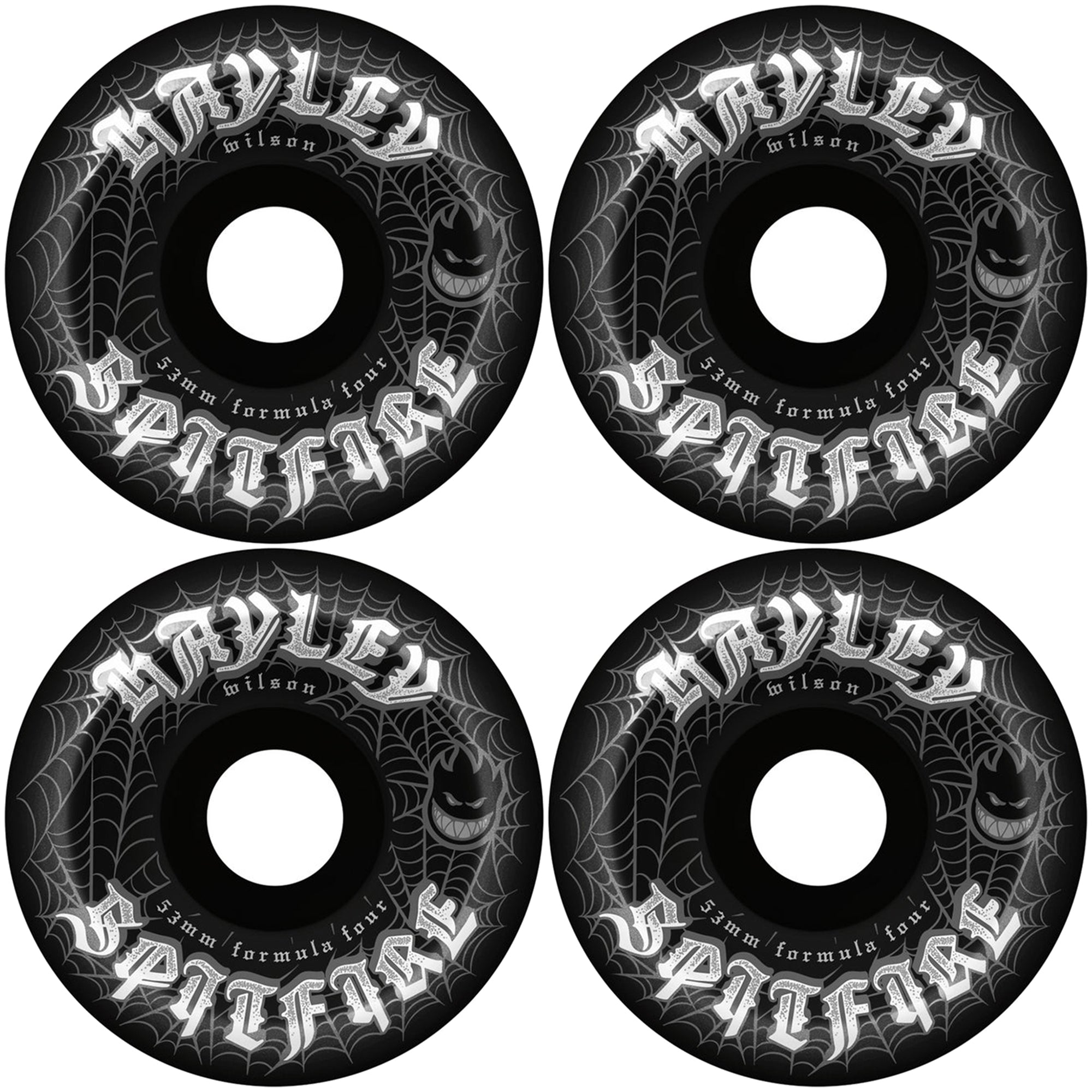 Spitfire Hayley Wilson Webbed Formula Four Conical Full 99du Black Skateboard Wheels 53mm
