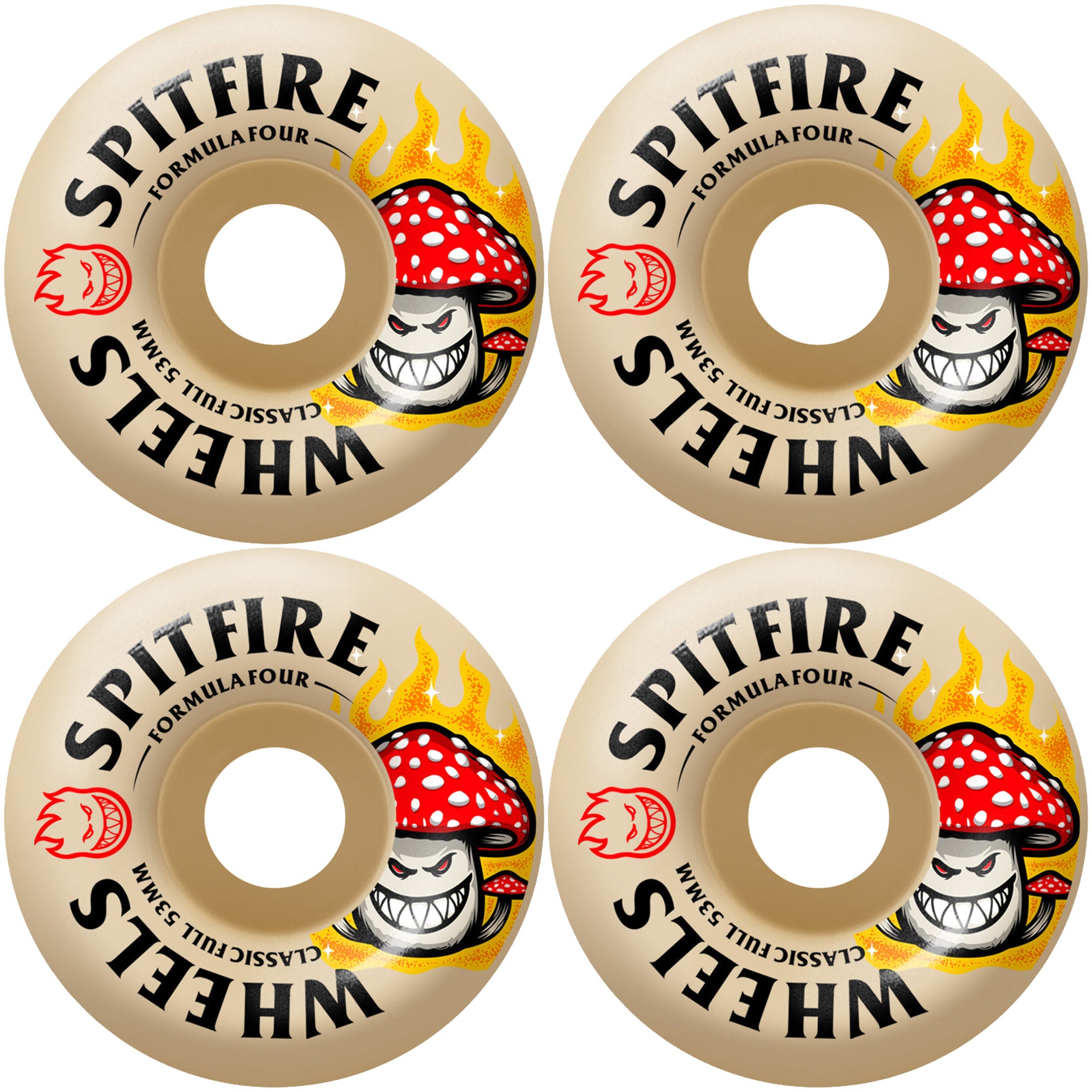 Spitfire Formula Four Shroom Bighead Classic Full 99du Skateboard Wheels 53mm