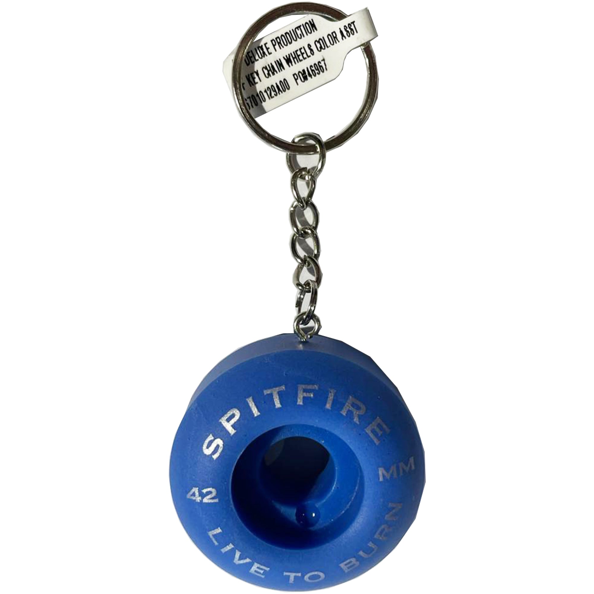Spitfire Classic 42mm Skateboard Wheel Key Chain Blue