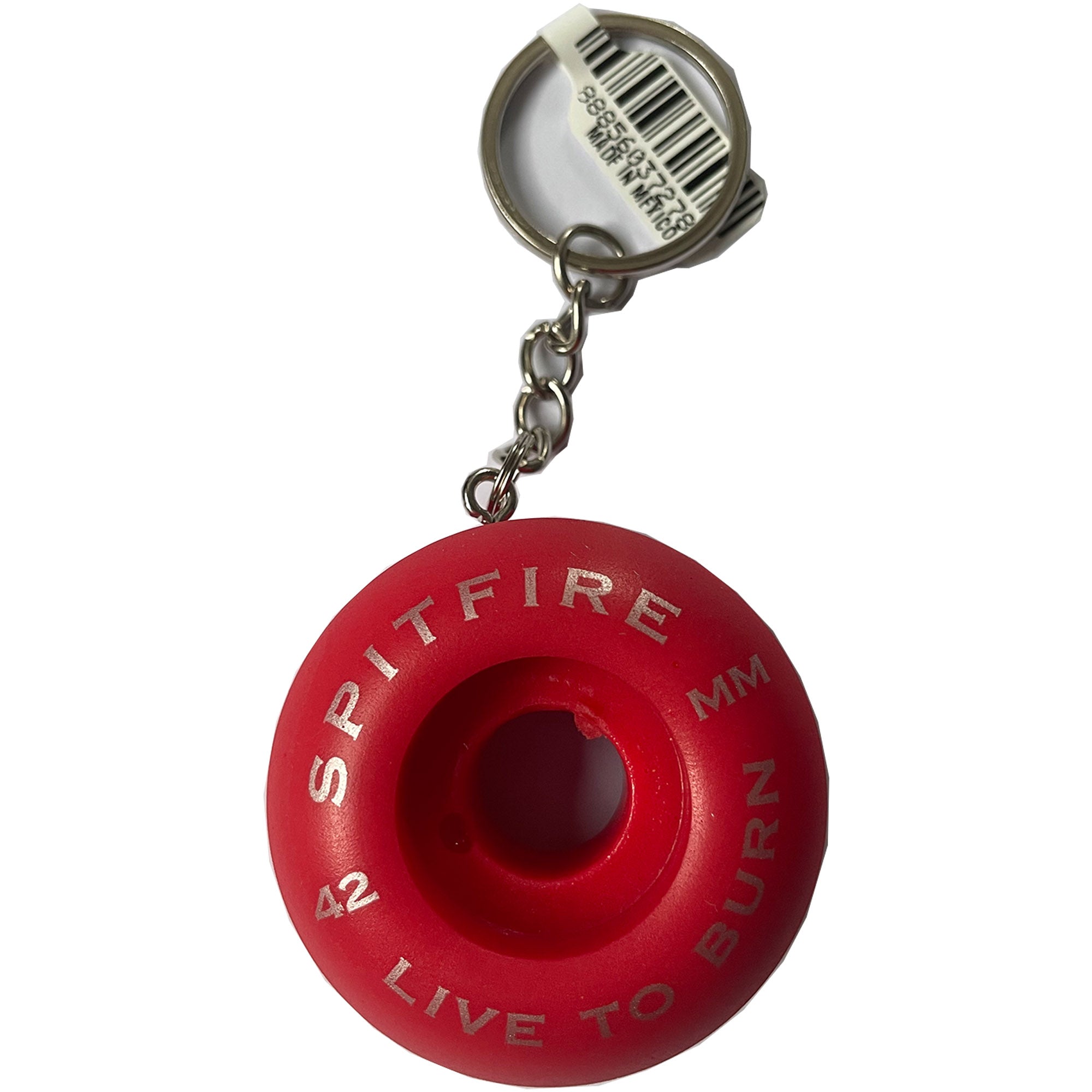 Spitfire Classic 42mm Skateboard Wheel Key Chain Red
