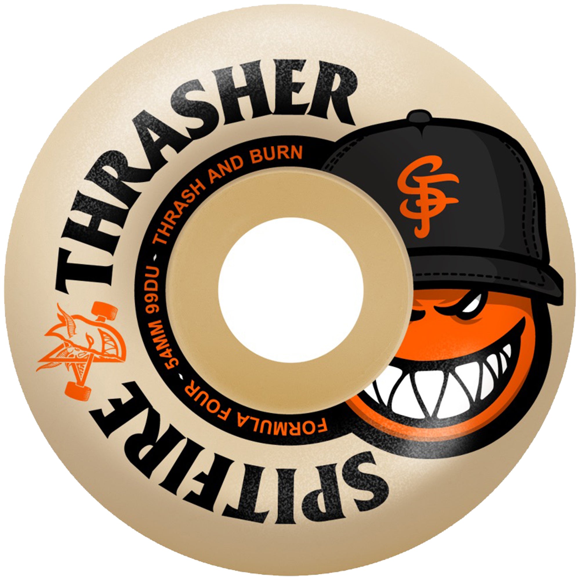 Spitfire x Thrasher The City Formula Four Radial Full 99DU Skateboard Wheels 54mm
