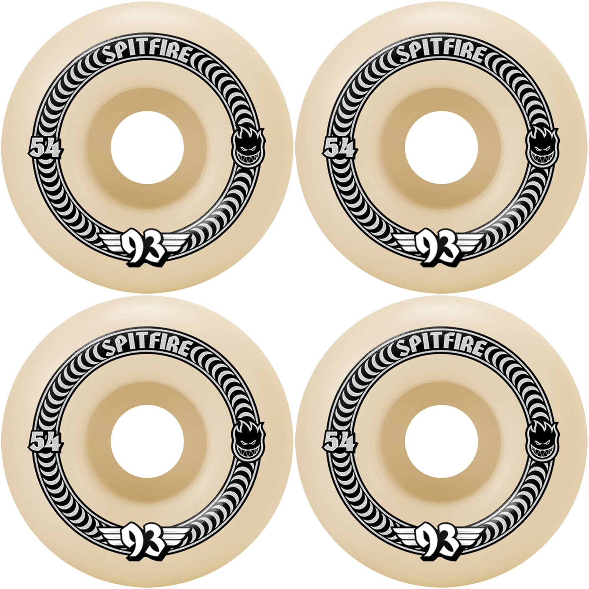 Spitfire Formula Four 93 Classics 93du Skateboard Wheels 54mm