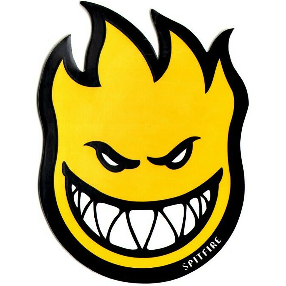 Spitfire Bighead Sticker Large Yellow