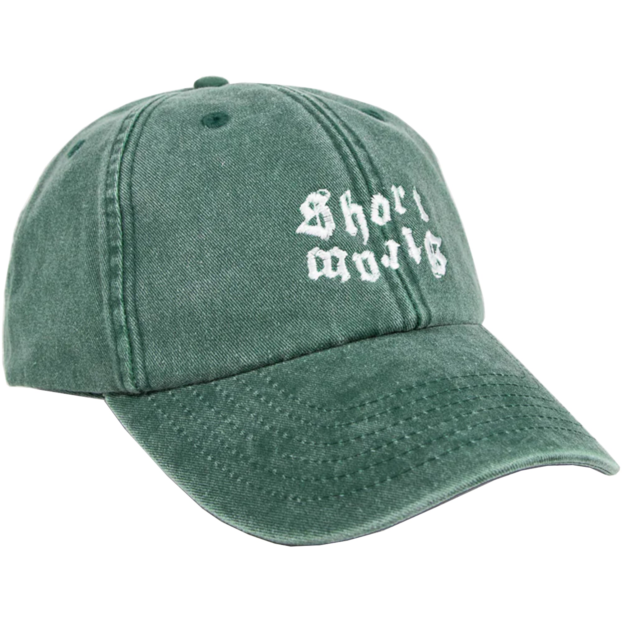 Short Straw Bat Cap Washed Green/White