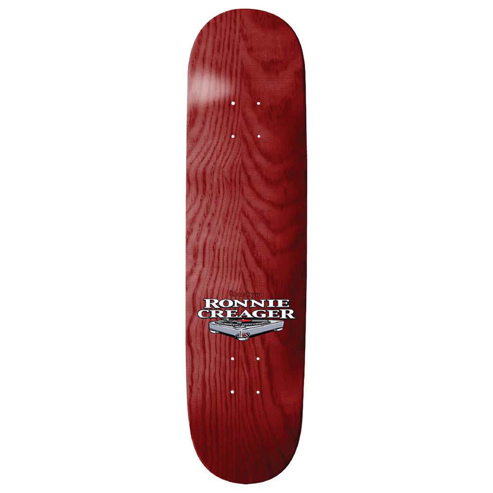 Thank You Ronnie Creager Mix Master Signed Platinum Deck 8.25"