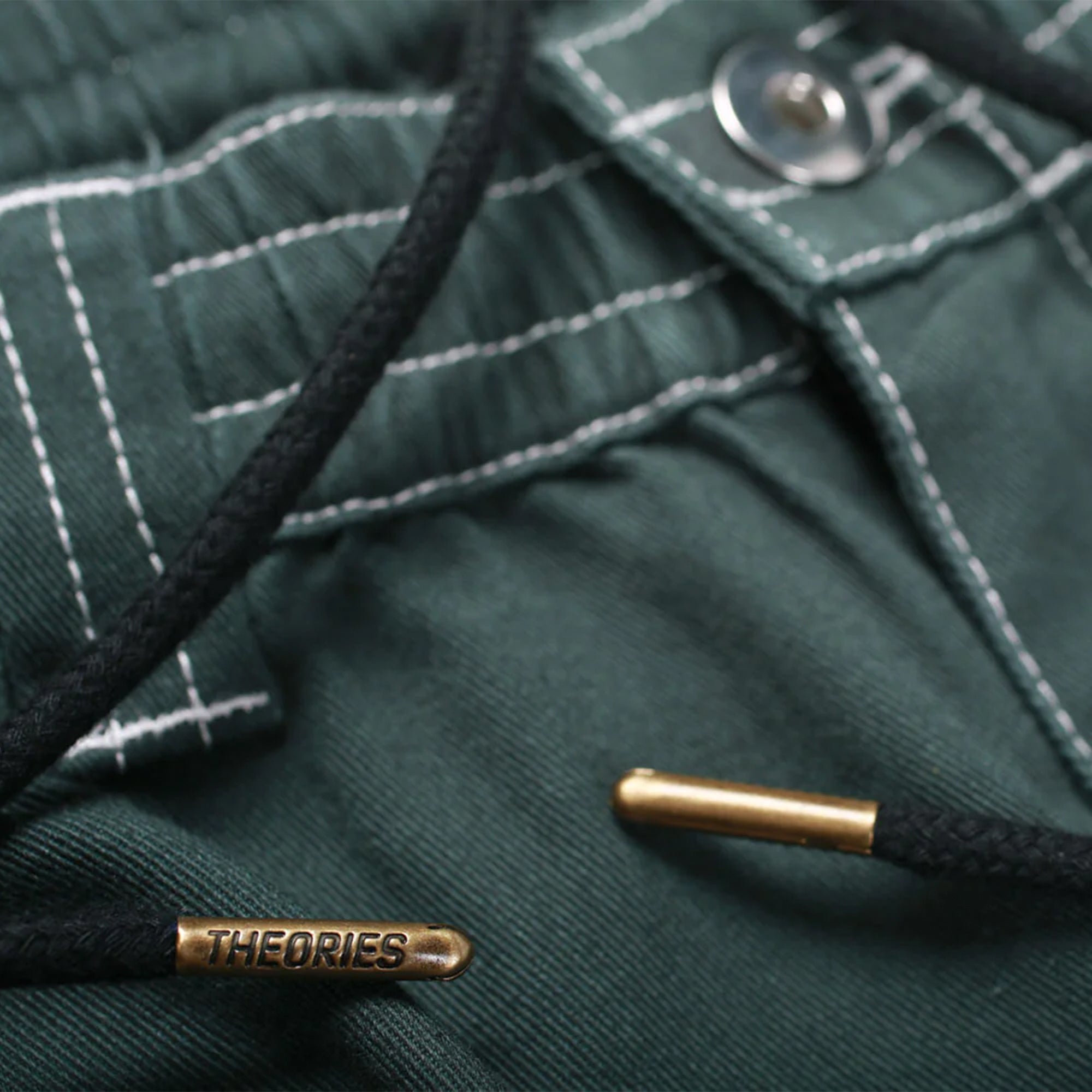Theories Stamp Lounge Pant Alpine Contrast Stitch