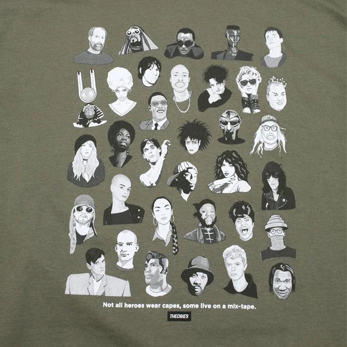 Theories Mixtape Tee Olive