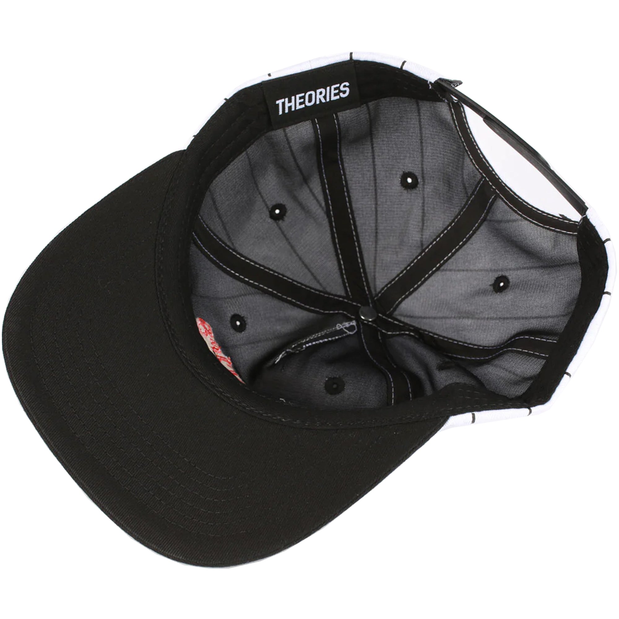 Theories Speedway Snapback Hat Black Pinstripe