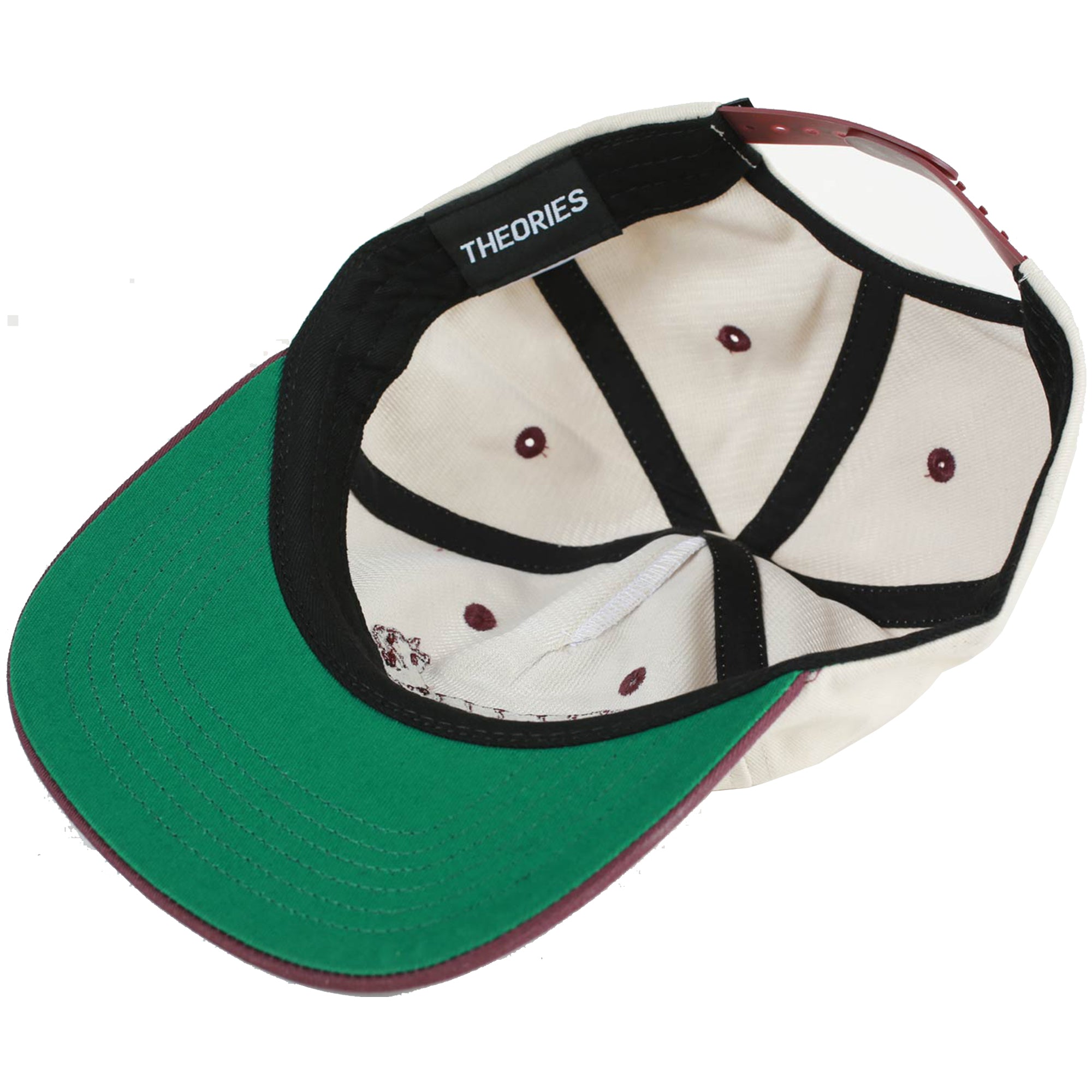 Theories Conscious Kitty Snapback Hat Wine/Stone