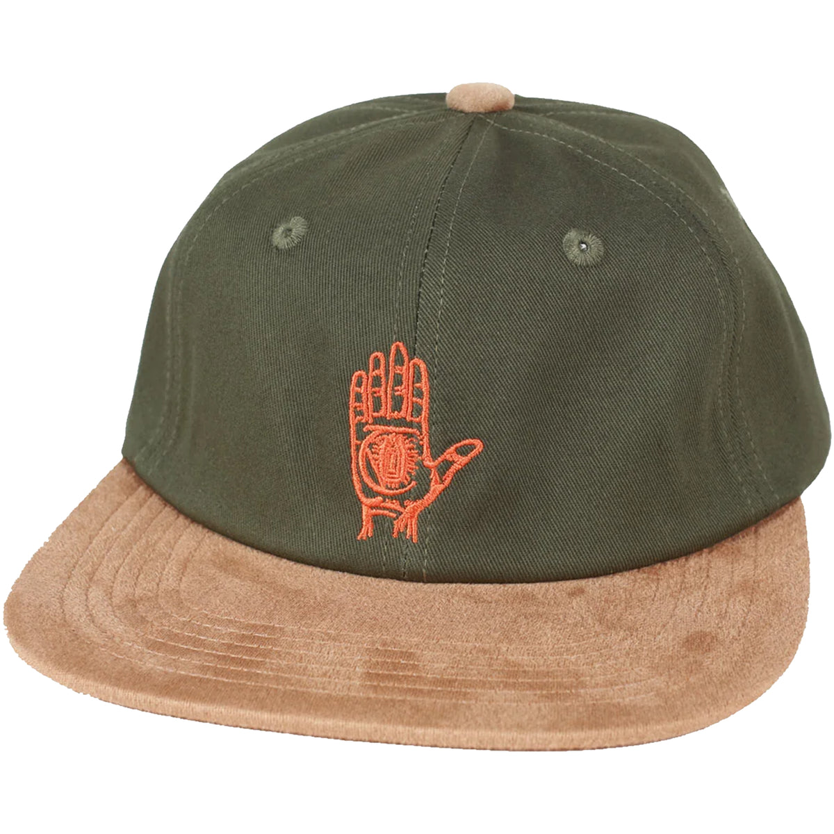 Theories Hand of Theories Strapback Washed Green/Cedar Suede