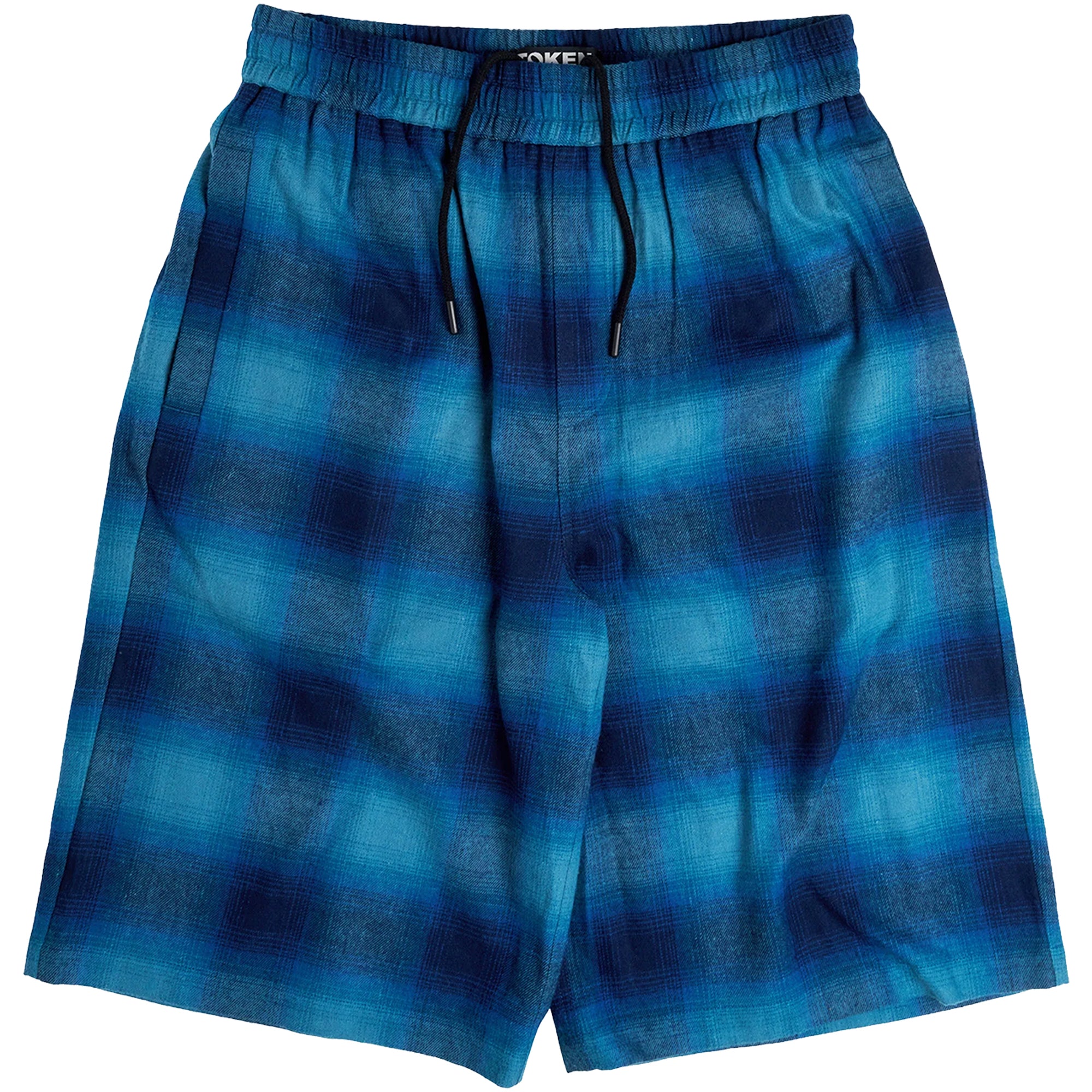 Token NYC VHS Shorts Teal Plaid