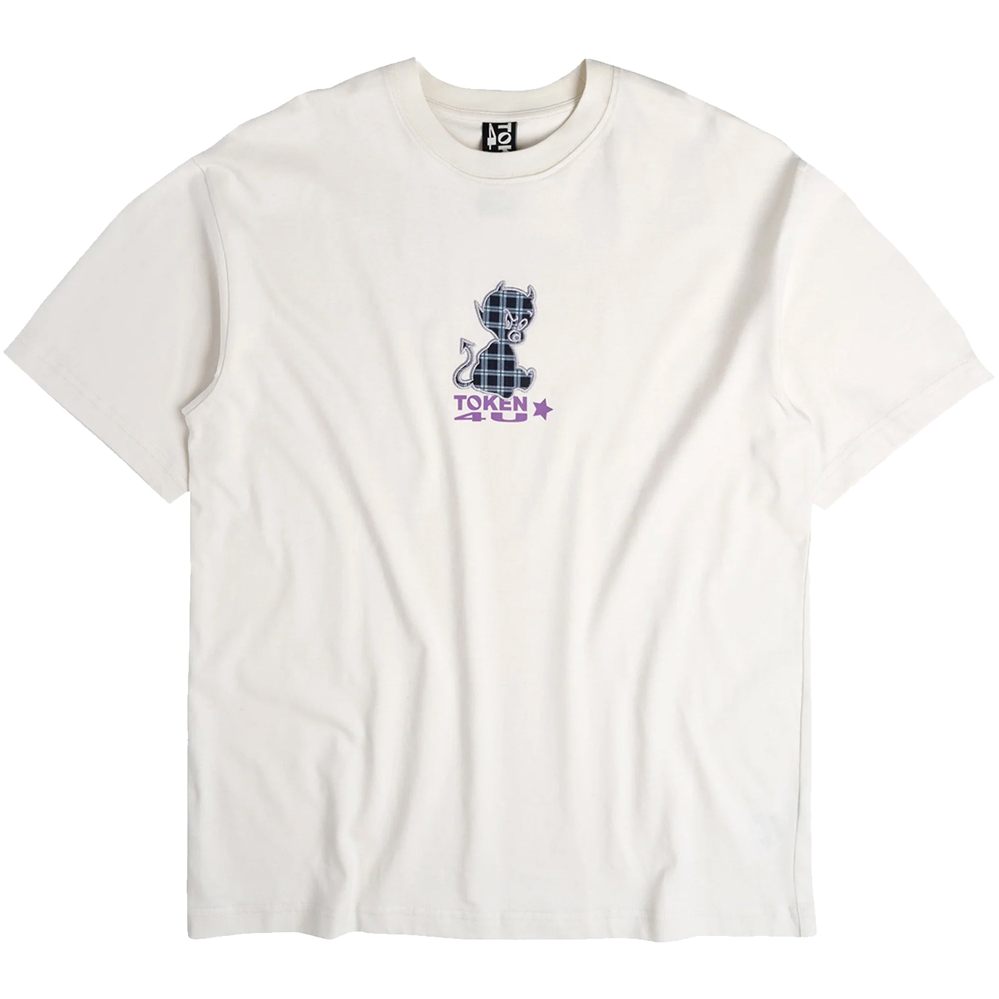 Token NYC Plaid Baby Devil Tee White