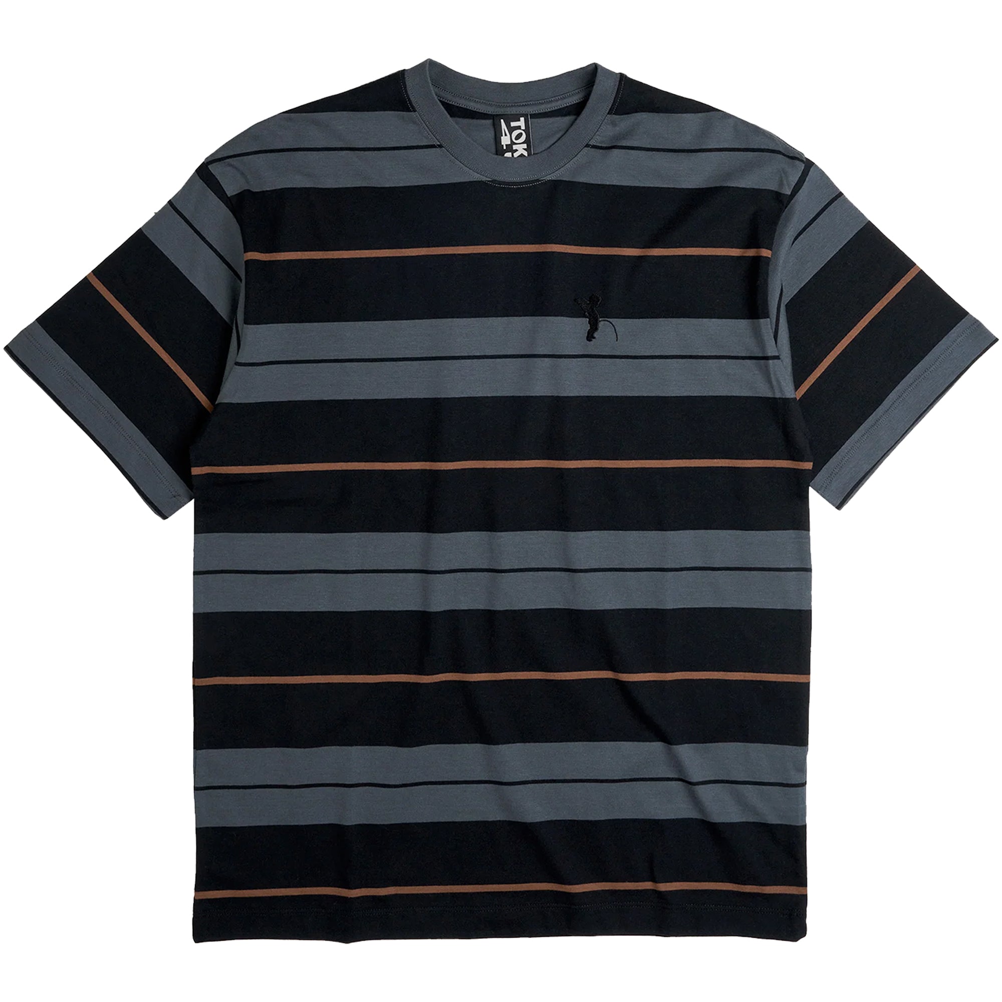 Token NYC Fences Tee Grey Striped