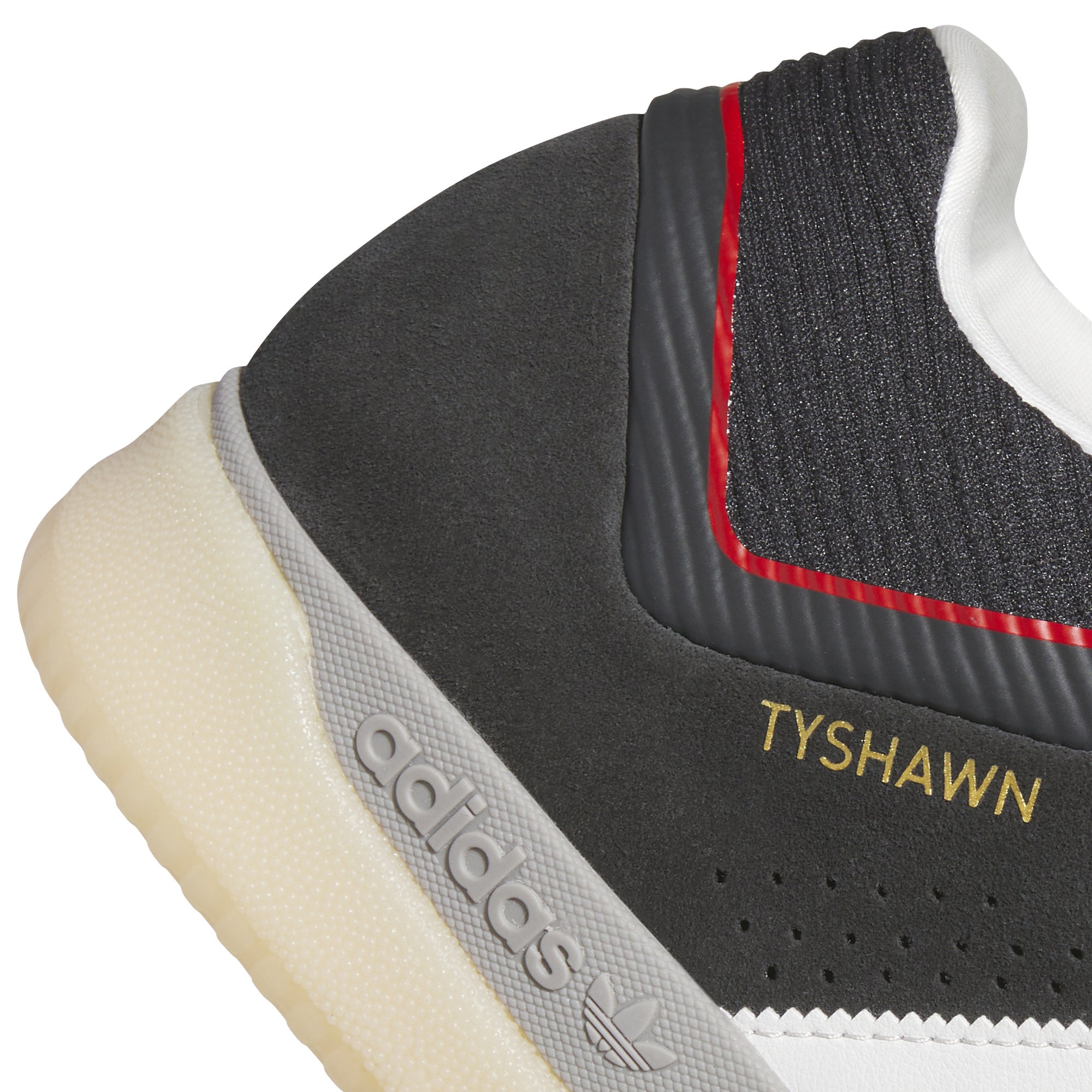 Adidas Tyshawn Shoes Dark Grey/Carbon/Crystal White/Better Scarlett
