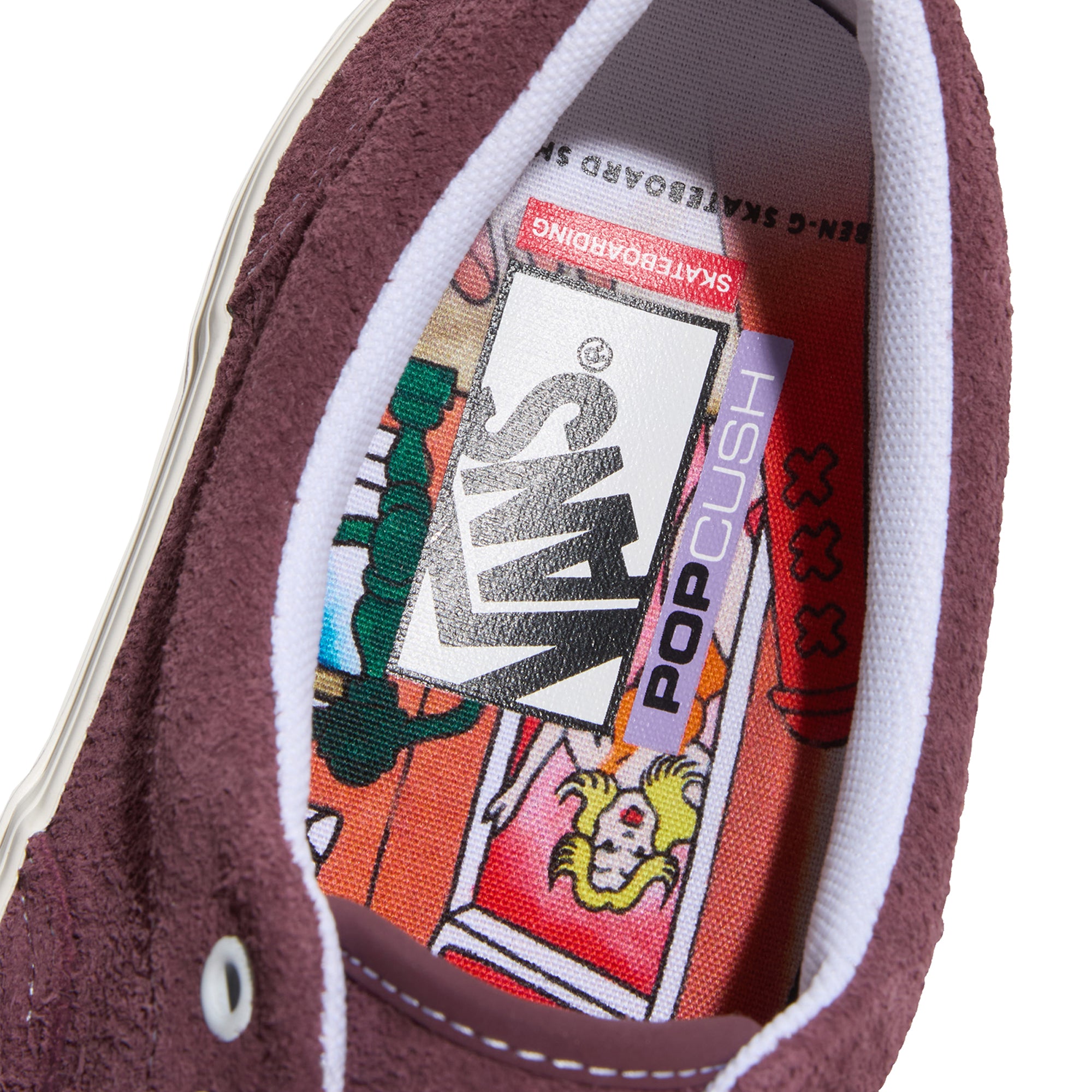 Vans x Pop Trading Company x Ben-G Skate Era Shoes Burgundy
