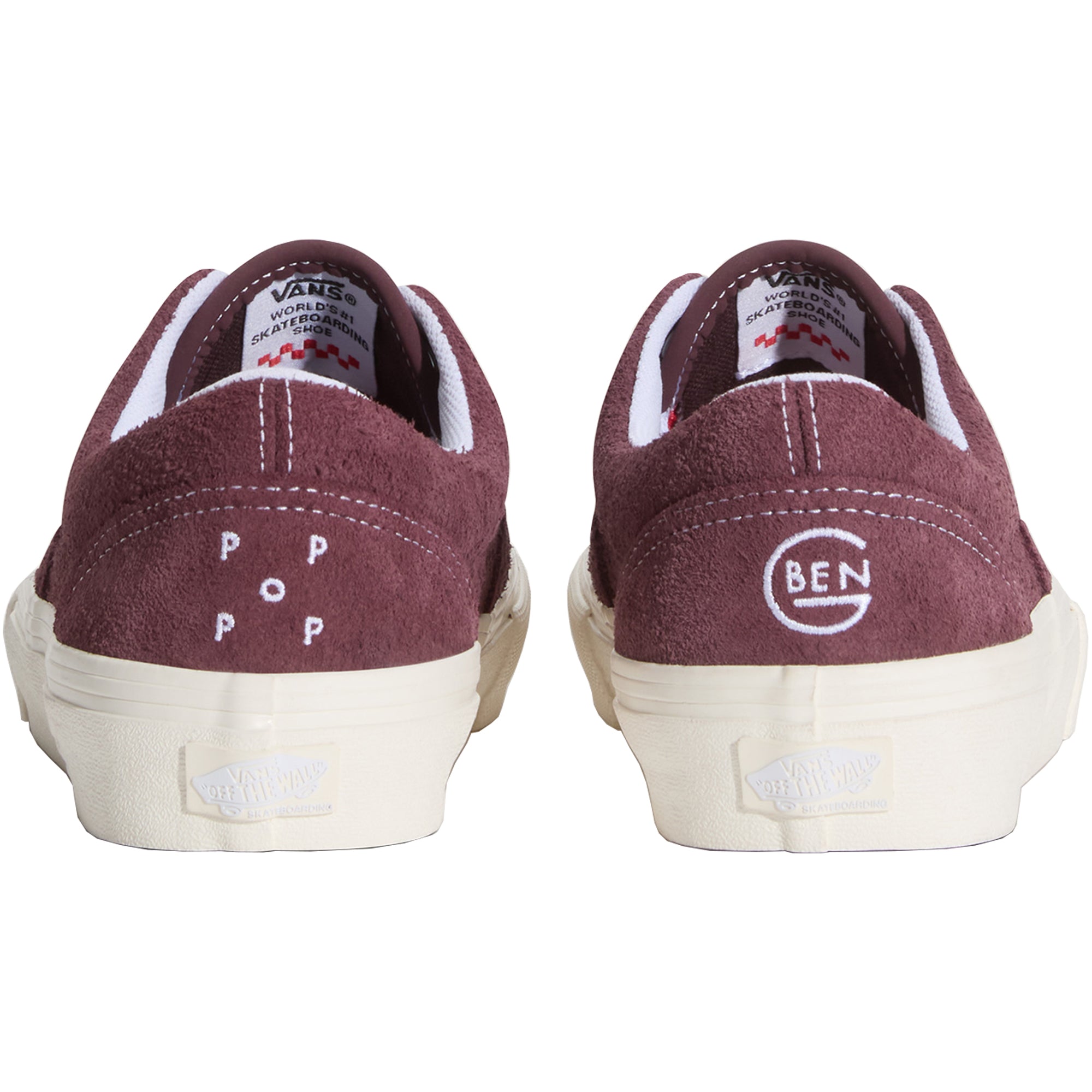 Vans x Pop Trading Company x Ben-G Skate Era Shoes Burgundy