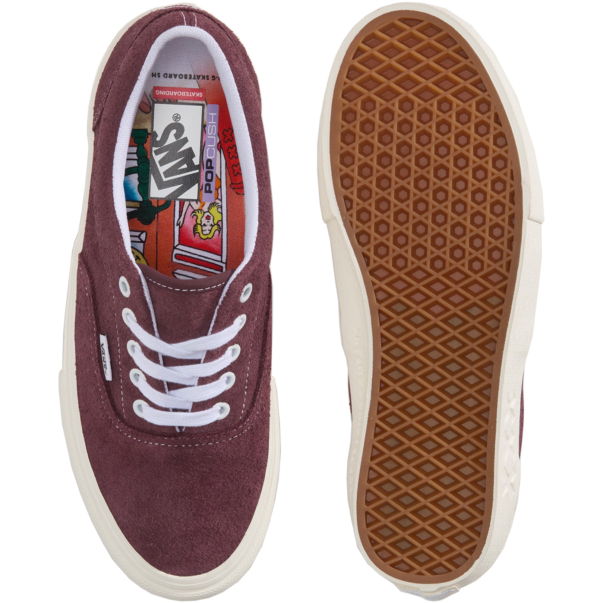 Vans x Pop Trading Company x Ben-G Skate Era Shoes Burgundy