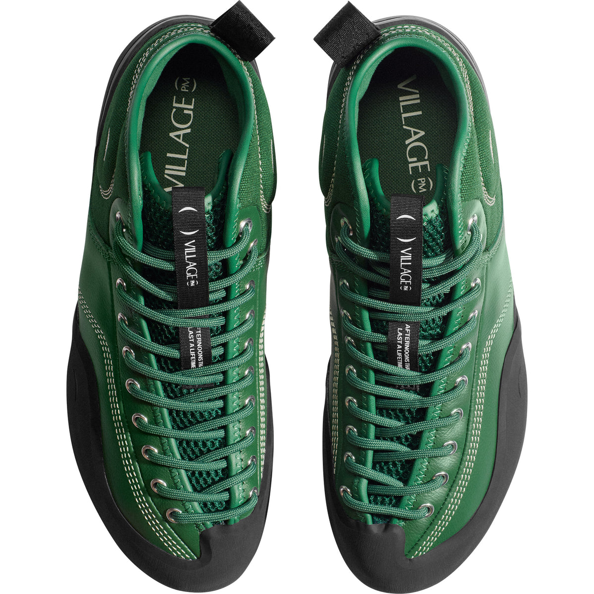 Village PM 1.00PM Mid Shoes Green LTR/Natural Black