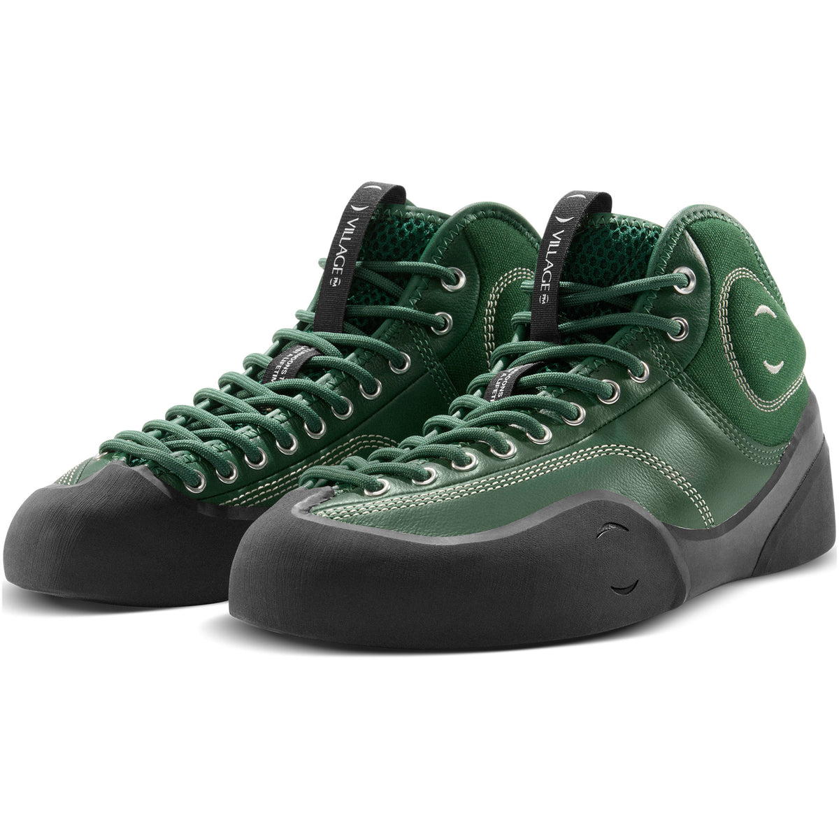 Village PM 1.00PM Mid Shoes Green LTR/Natural Black