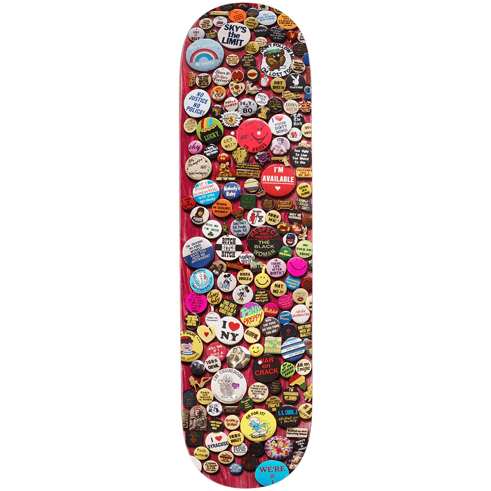 Violet Buttons Skateboard Deck 8.18"