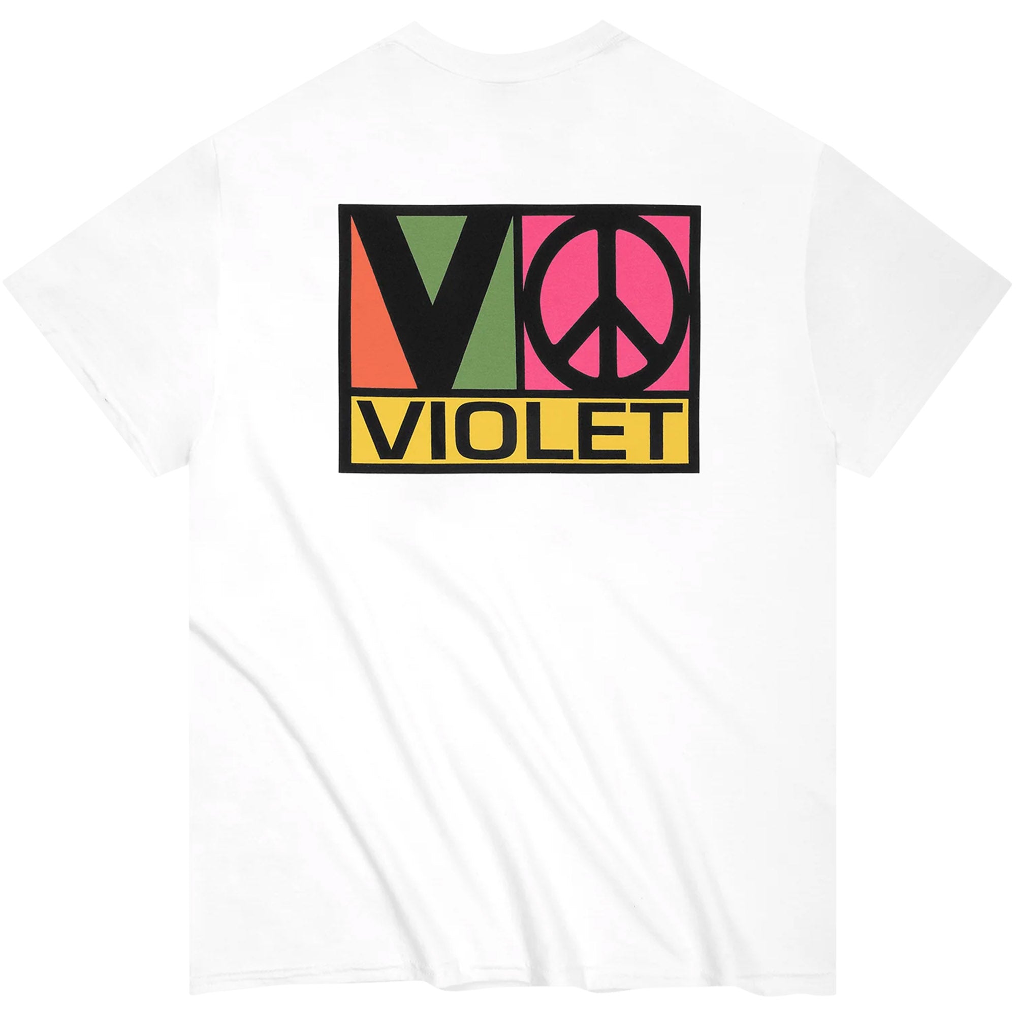 Violet Block Team Tee White